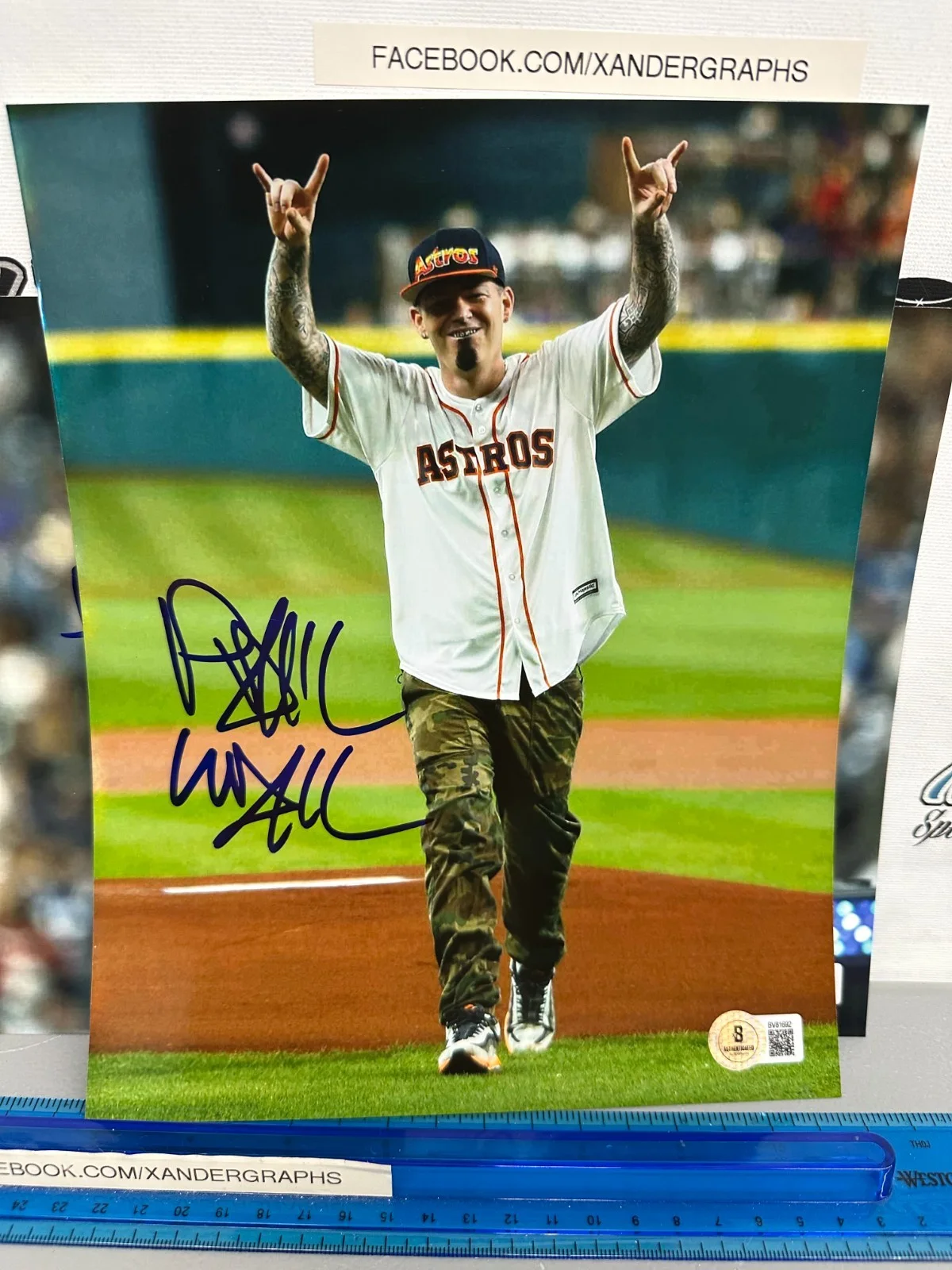 (2) PAUL WALL SLAYTON SIGNED AUTOGRAPHED 8x10 PHOTOGRAPH LOT-BECKETT BAS COA, изображение 4