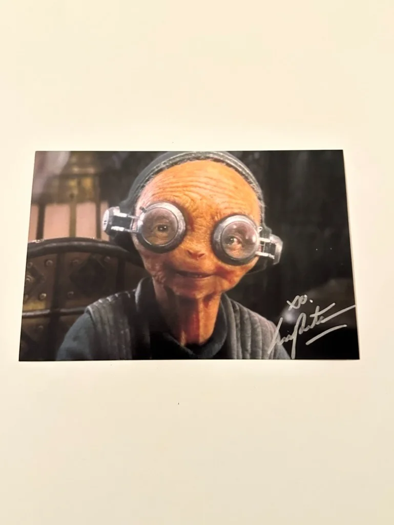 Lupita Nyong'o — Lupita Nyong'o signed 4x6 Star Wars Maz Katana 12 Years A Slave The 355