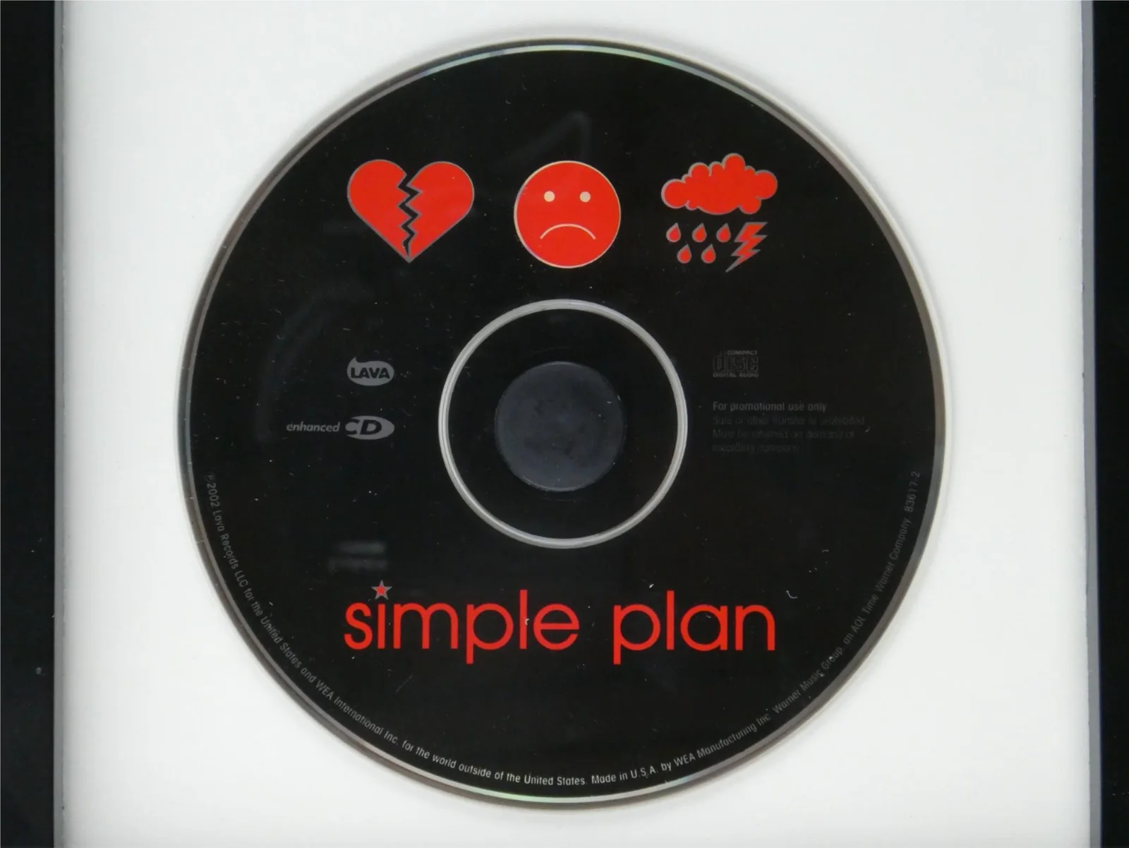 Simple Plan Signed CD Cover No Pads No Helmet Just Balls Framed Display JSA COA, image 5