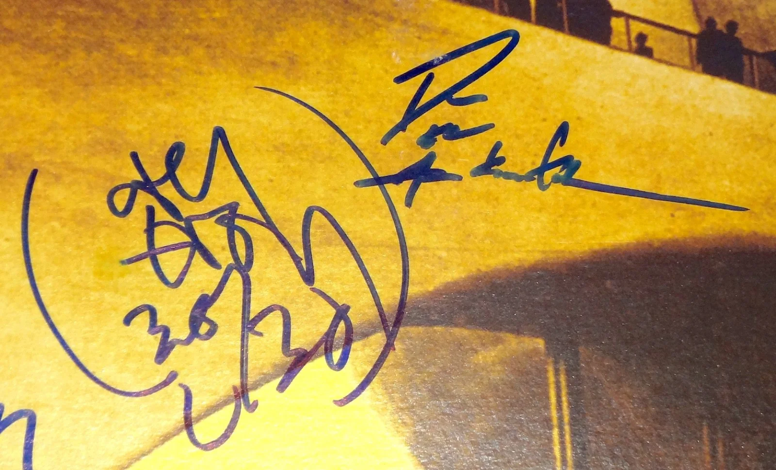 DELTRON 3030 HAND SIGNED AUTOGRAPHED SELF TITLED VINYL ALBUM BY ALL 3! RARE +COA, image 2