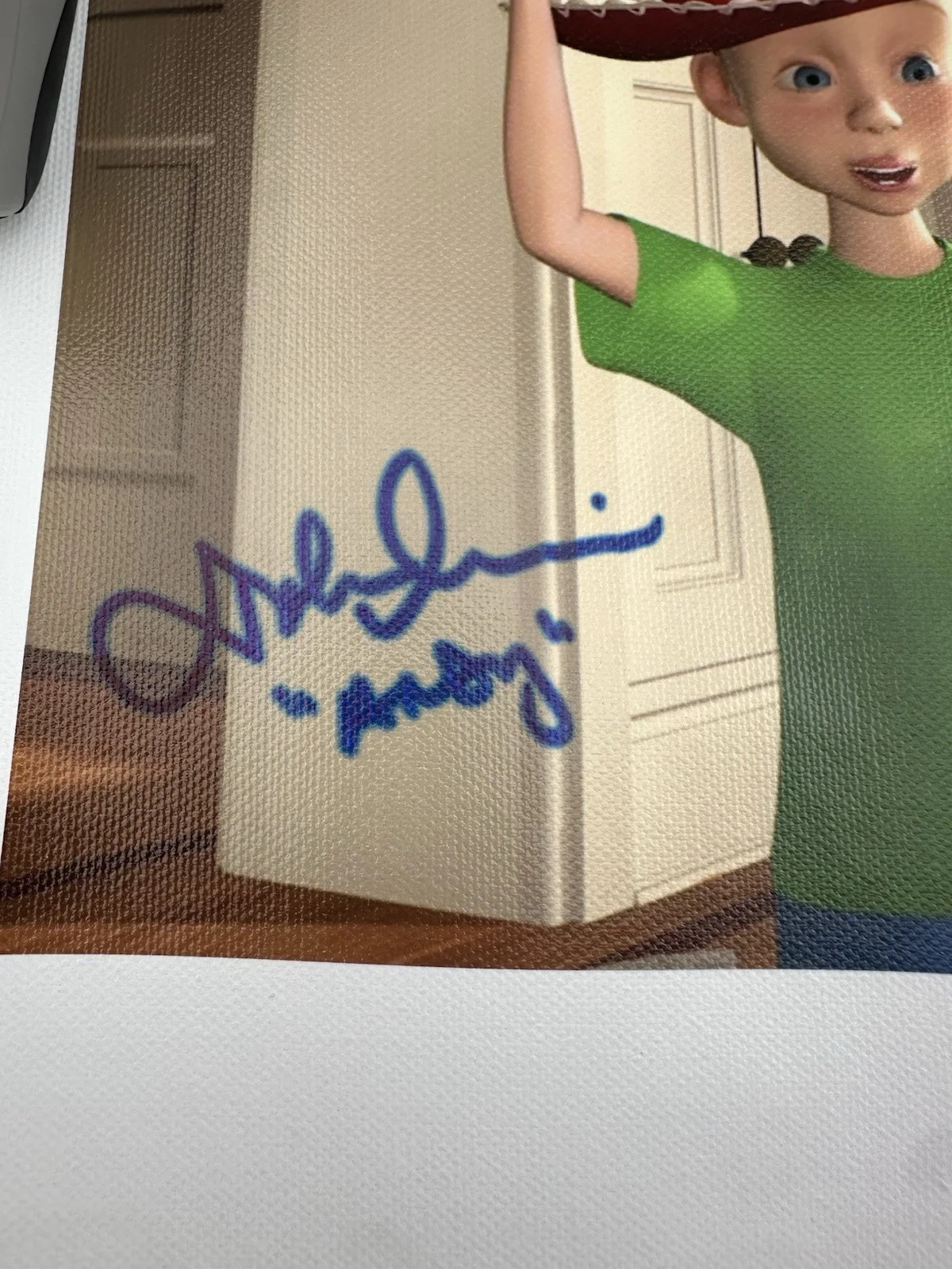 John Morris — John Morris (Andy Davis) - Toy Story AUTOGRAPH 8x10 Signed Photo Movie Pixar, изображение 2
