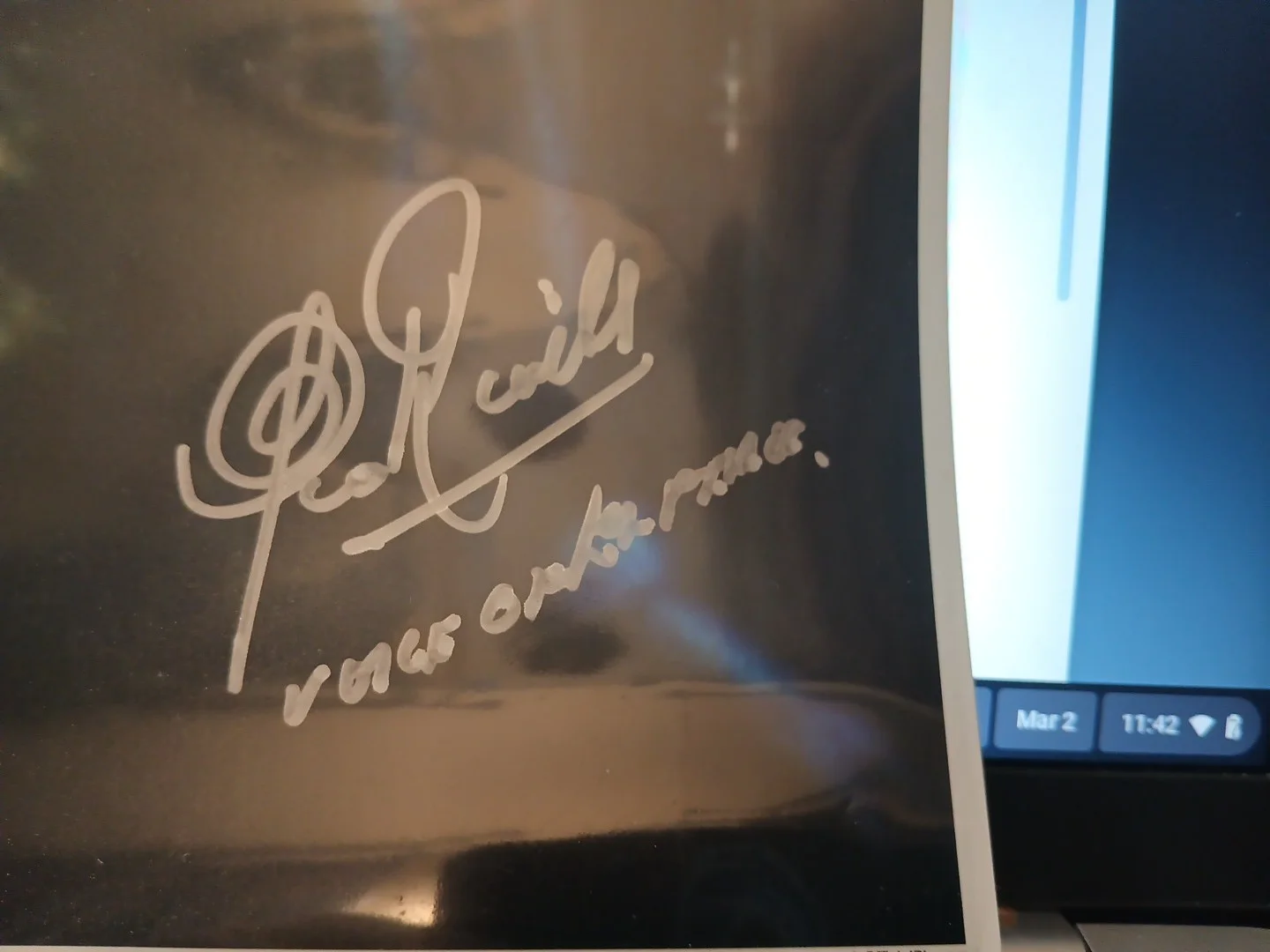 Clive Revill as Emperor Palpatine Licensed Star Wars Autograph OfficialPix, image 3