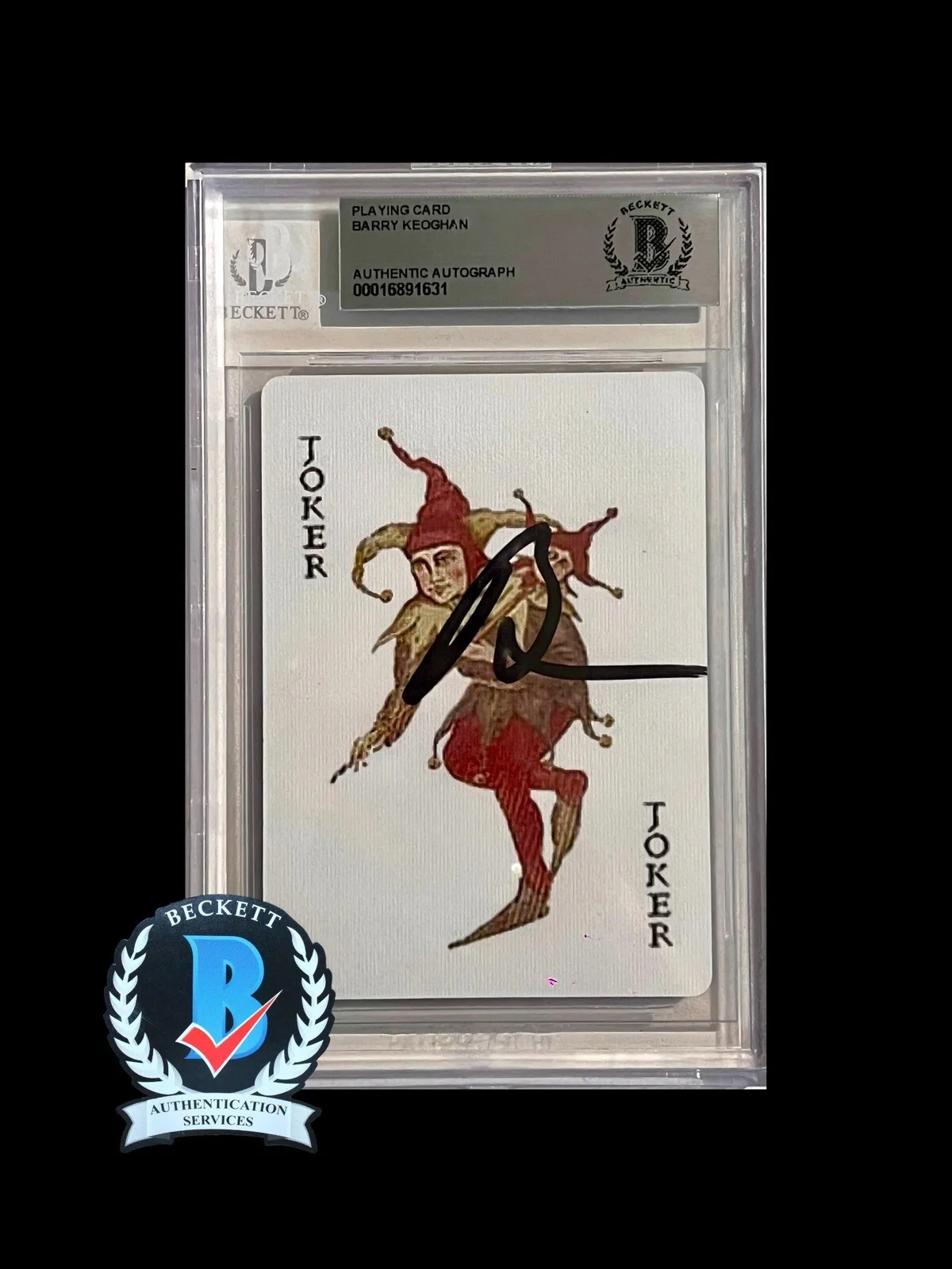 Barry Keoghan — BARRY KEOGHAN SIGNED THE JOKER BATMAN PLAYING CARD AUTOGRAPHED BECKETT 16891631, изображение 2