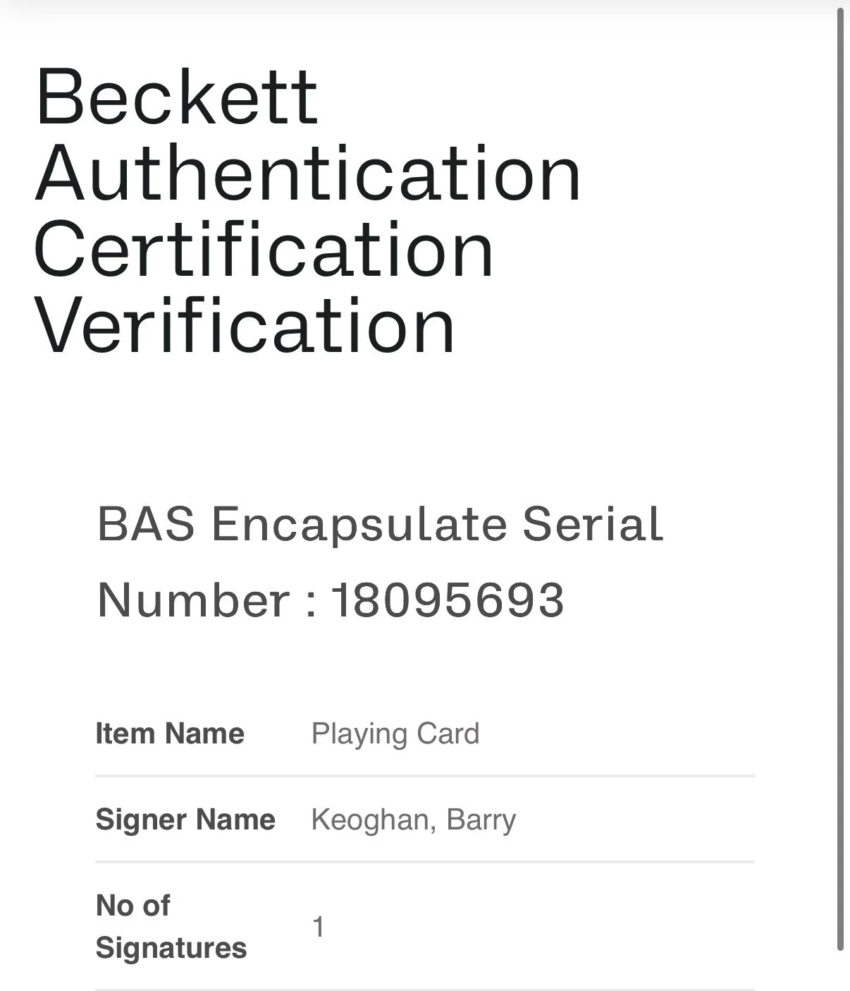 Barry Keoghan — BARRY KEOGHAN SIGNED THE JOKER BATMAN PLAYING CARD AUTOGRAPH BECKETT, image 3