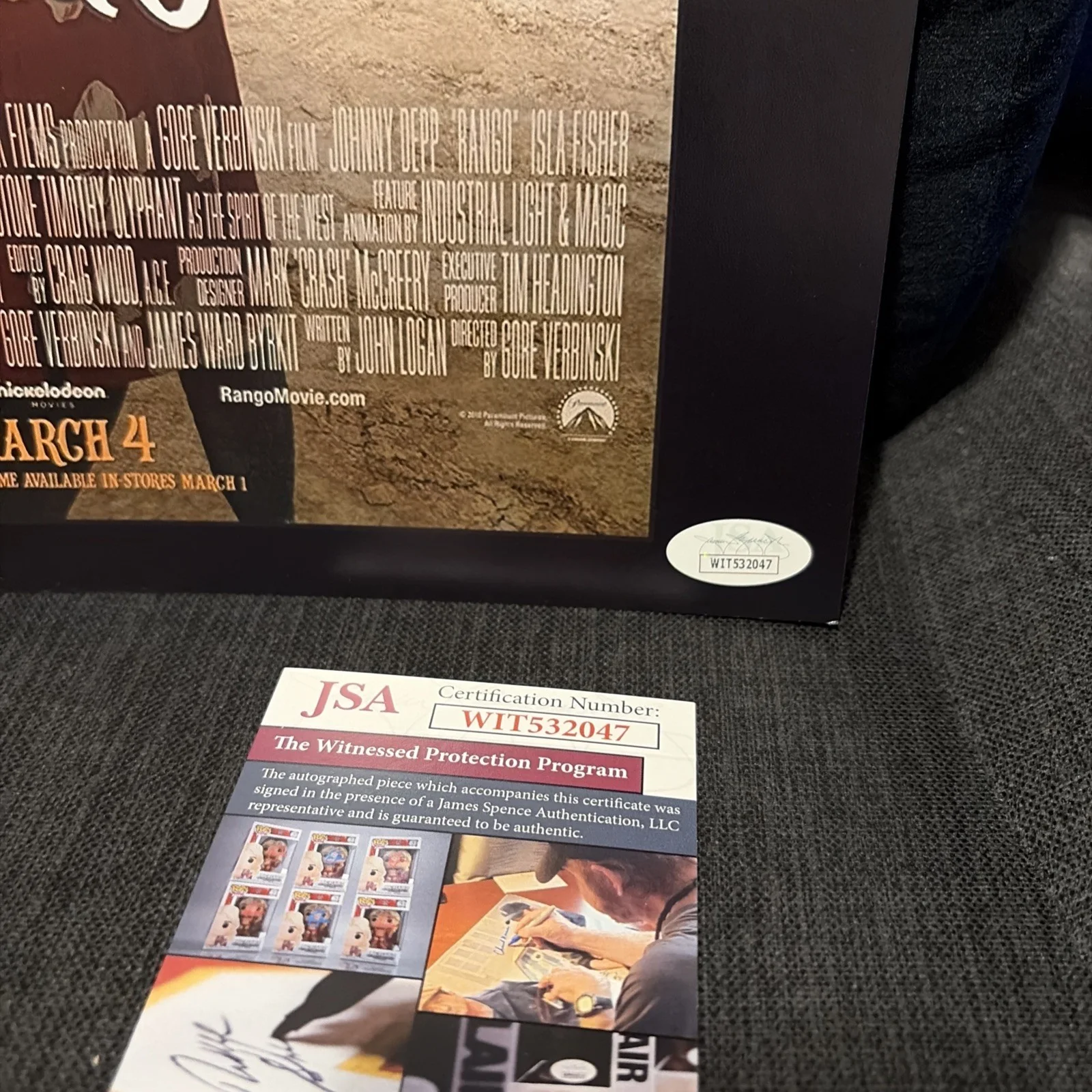 Charles Fleischer — Charles Fleischer autograph signed inscribed 11x14 photo Rango JSA COA Elbows, image 4