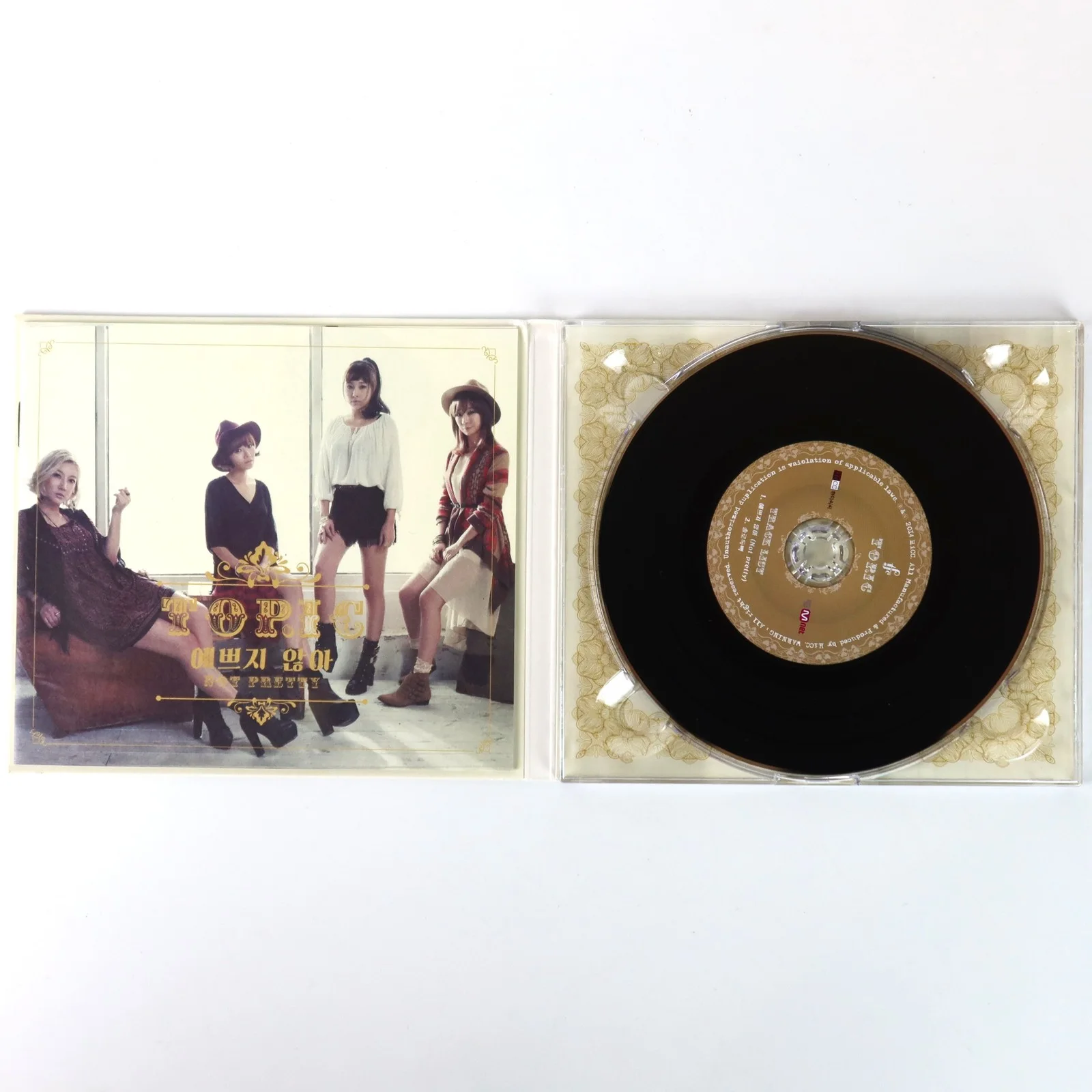 TOP.IC - Not Pretty Signed Autographed CD Album Promo K-Pop 2014 Topic, image 3