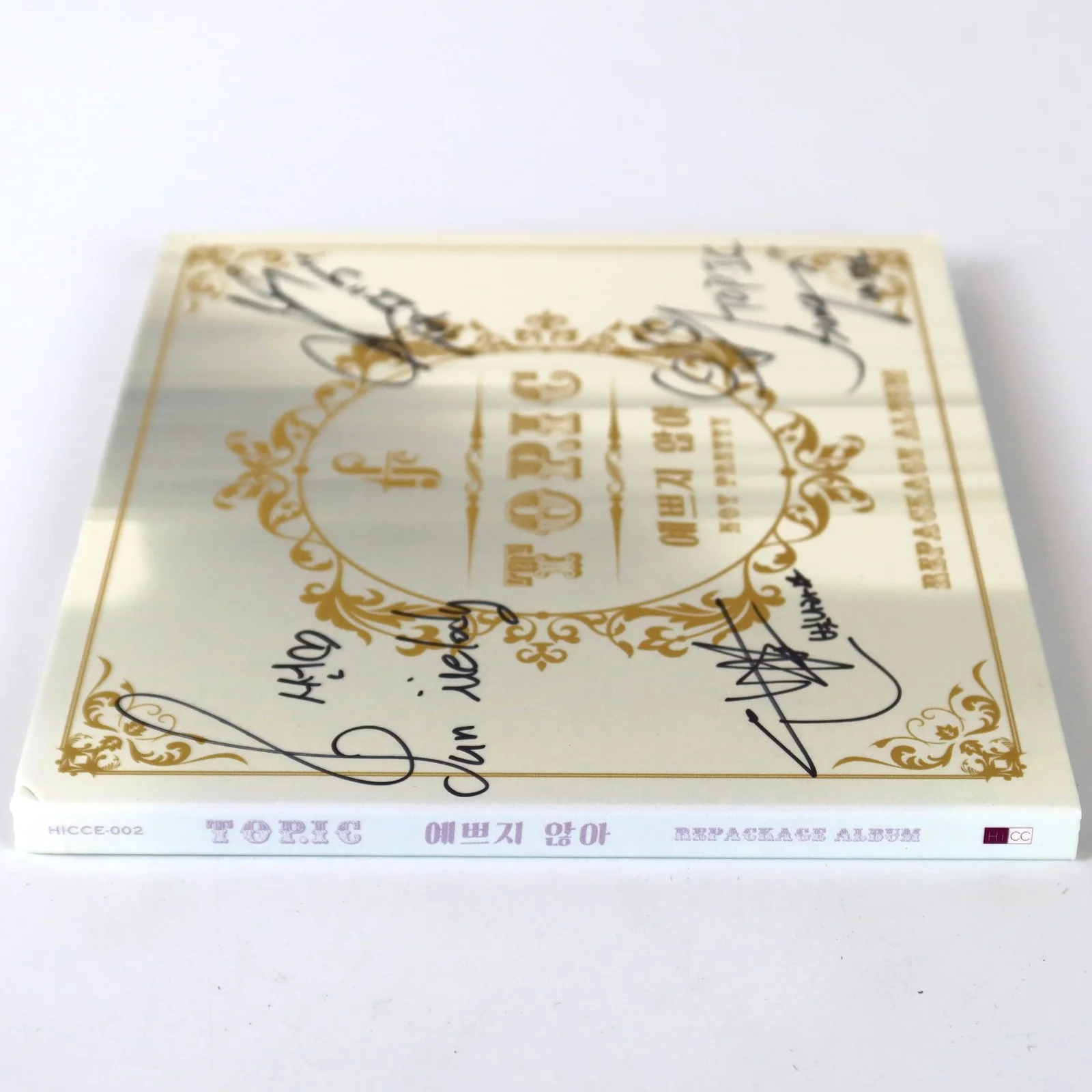 TOP.IC - Not Pretty Signed Autographed CD Album Promo K-Pop 2014 Topic, image 4