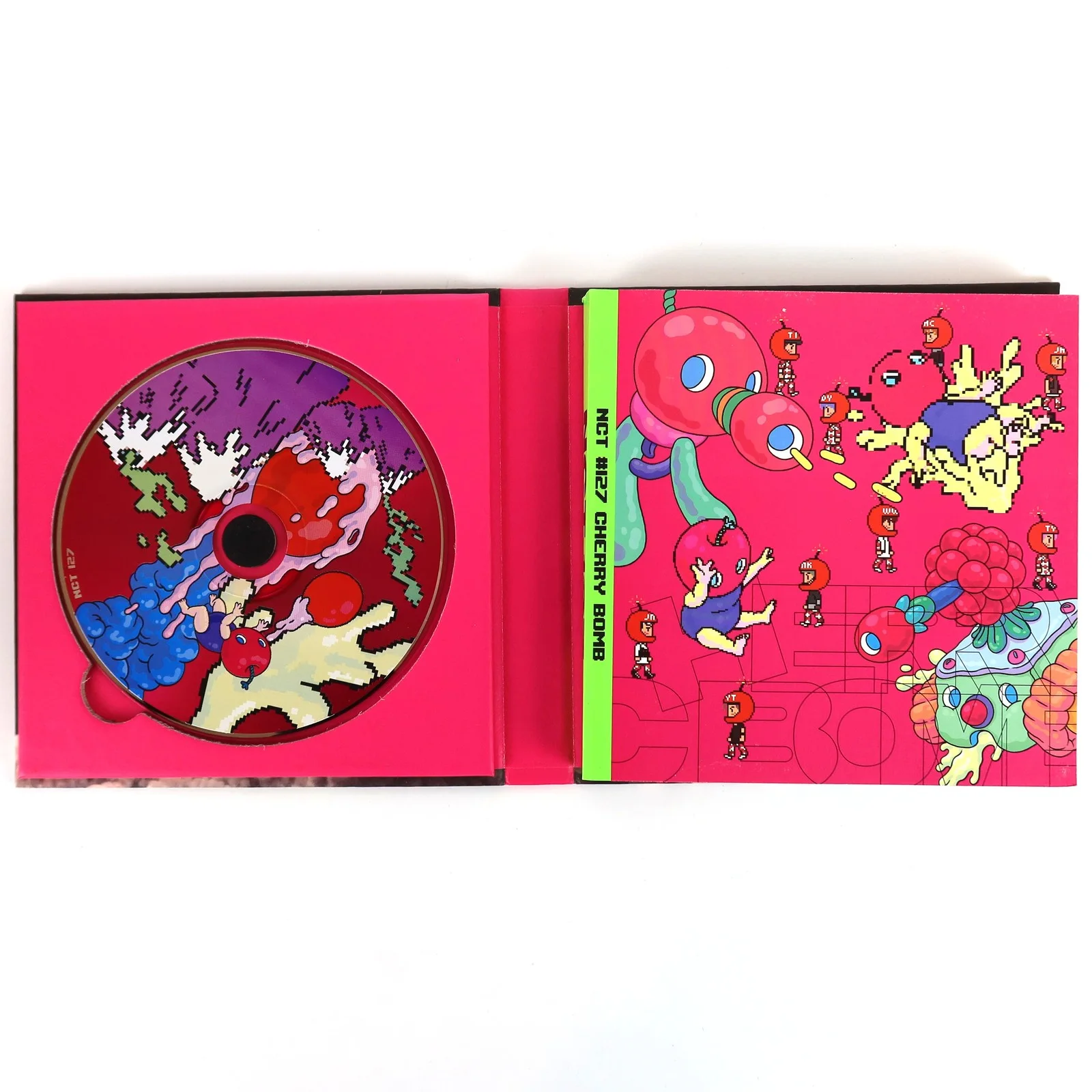 NCT 127 - Cherry Bomb 3rd Mini Album Signed Autographed Promo CD 2017, изображение 4