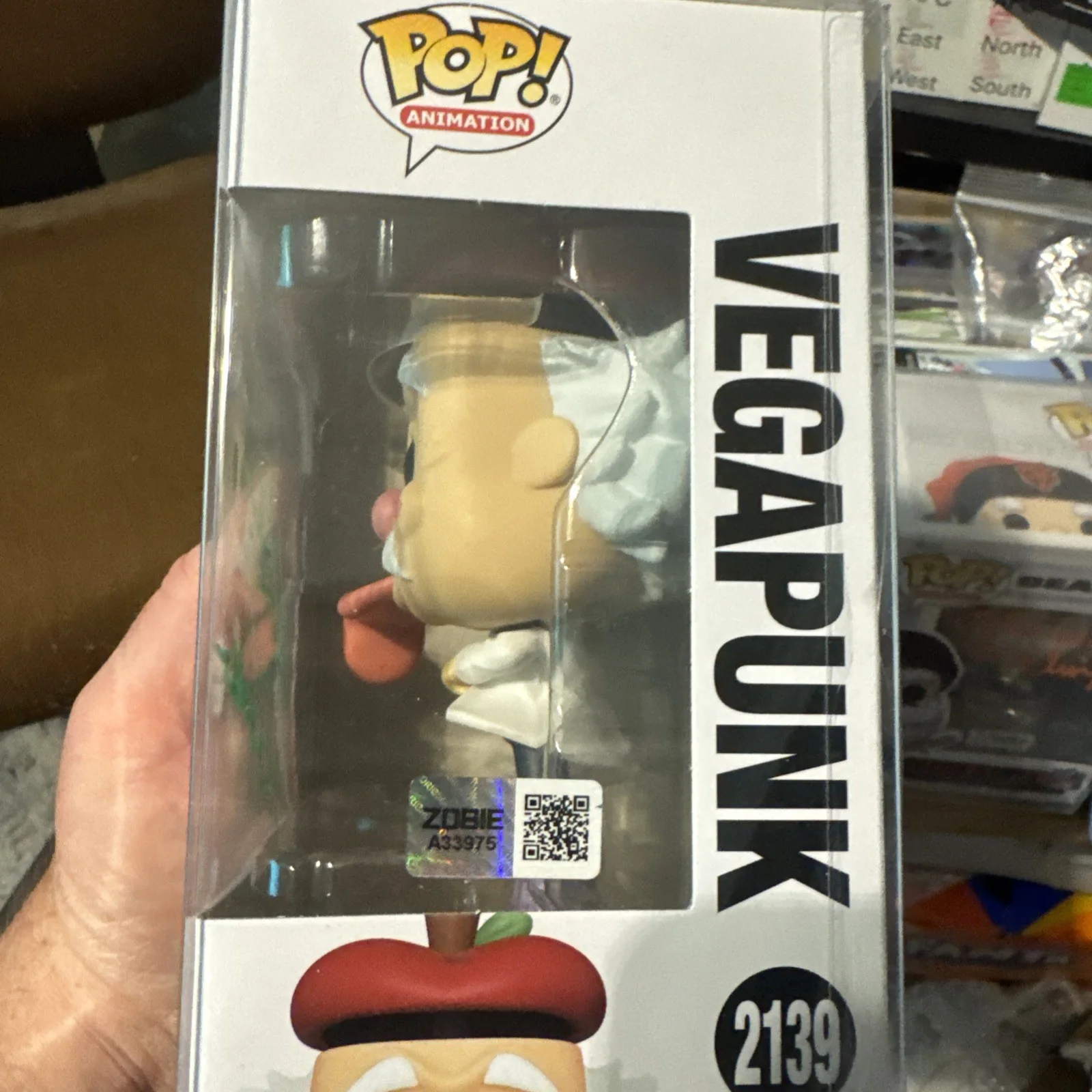 Kent Williams Autographed Anime Vegapunk One Piece Funko Pop #2139 OC Marketing, image 2