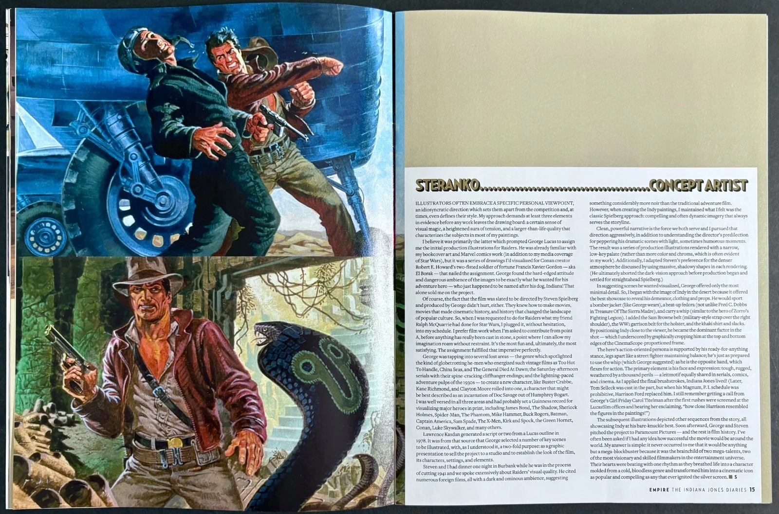 Indiana Jones Diaries ORIGINAL Empire Magazine Supplement Harrison Ford, image 3