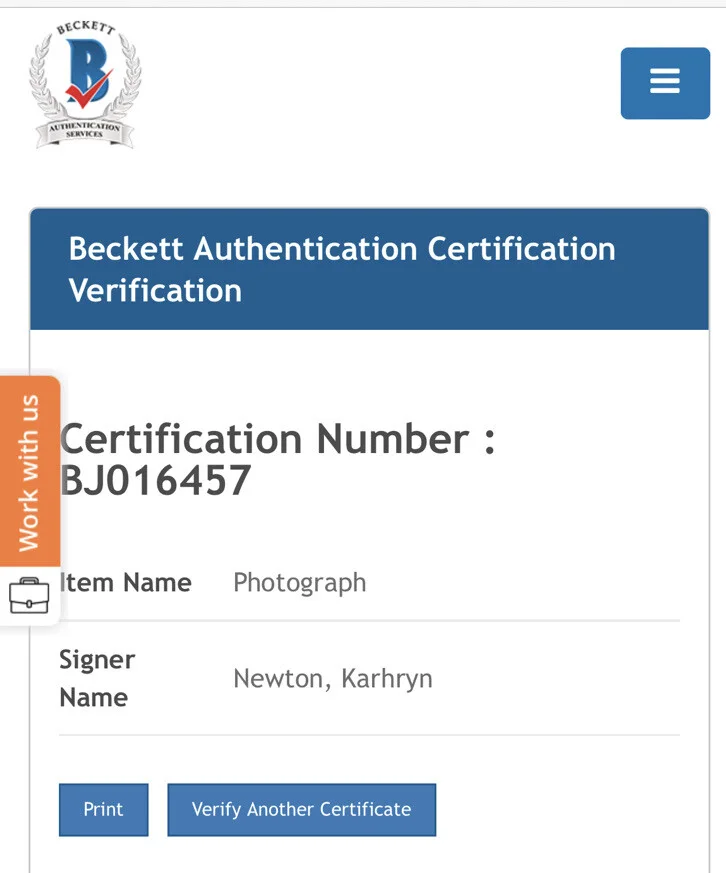 Kathryn Newton — KATHRYN NEWTON SIGNED ANTMAN WASP QUANTUMANIA 12x18 BECKETT BJ016457 + PROOF, изображение 5