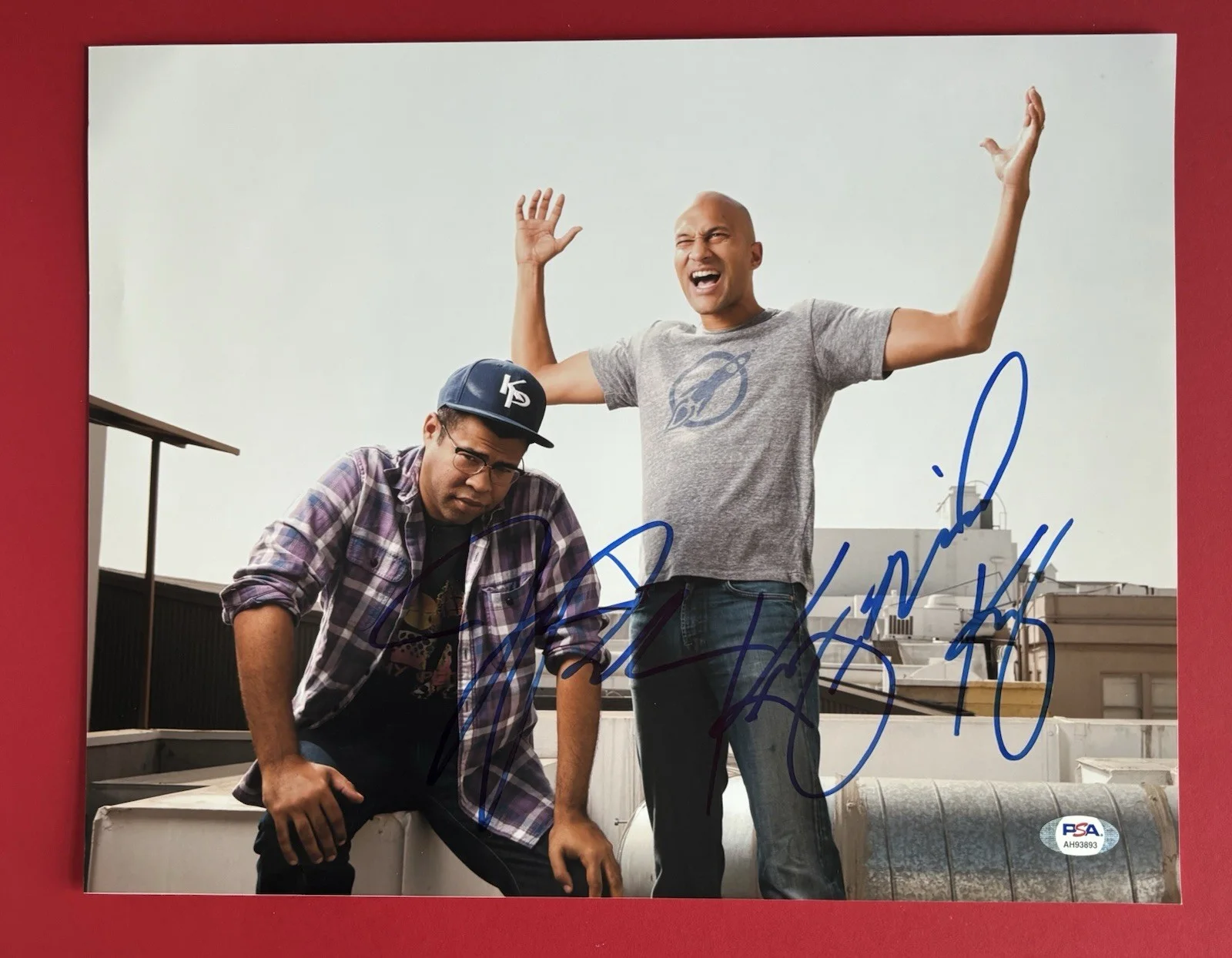 KEY AND PEELE - KEEGAN MICHAEL KEY & JORDAN PEELE Signed 11x14 PHOTO PSA DNA COA, image 2