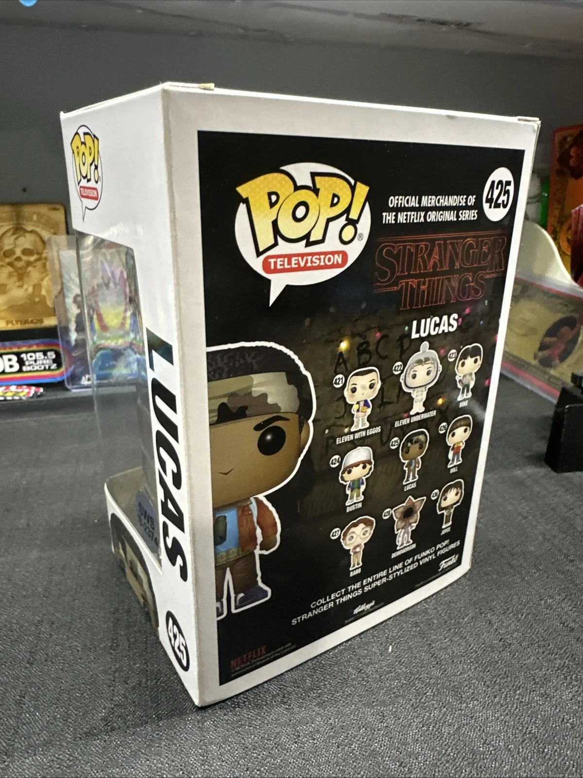 CALEB MCLAUGHLIN SIGNED Funko Pop #425 Lucas Authenticated Stranger Things, image 5