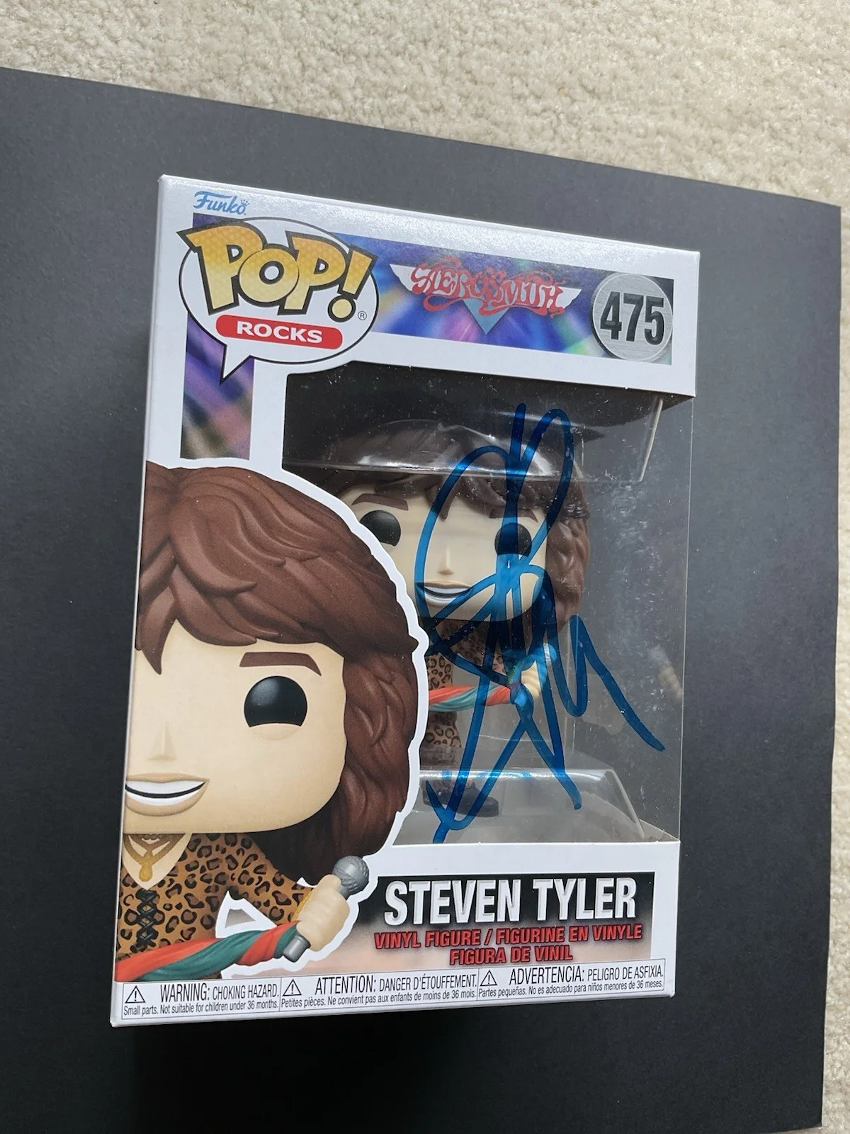 Steven Tyler — Steven Tyler signed Aerosmith Funko Pop #475 Music Steven Tyler autographed BAS