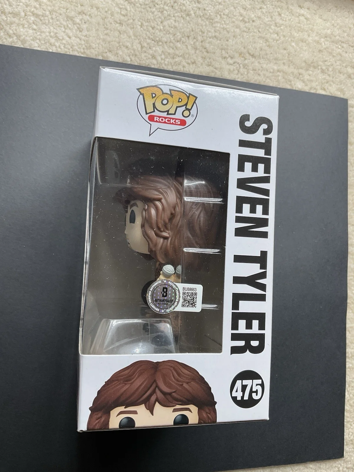 Steven Tyler — Steven Tyler signed Aerosmith Funko Pop #475 Music Steven Tyler autographed BAS, изображение 2