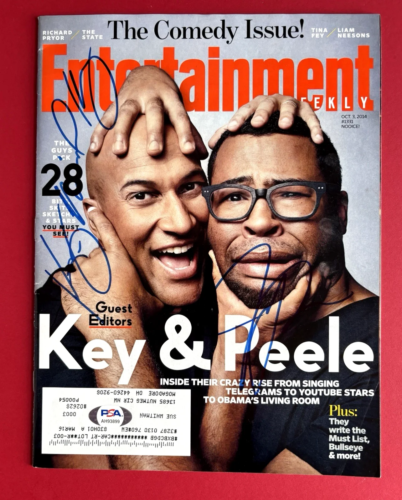 KEY AND PEELE - KEEGAN MICHAEL KEY & JORDAN PEELE Signed Magazine PSA DNA COA, image 2