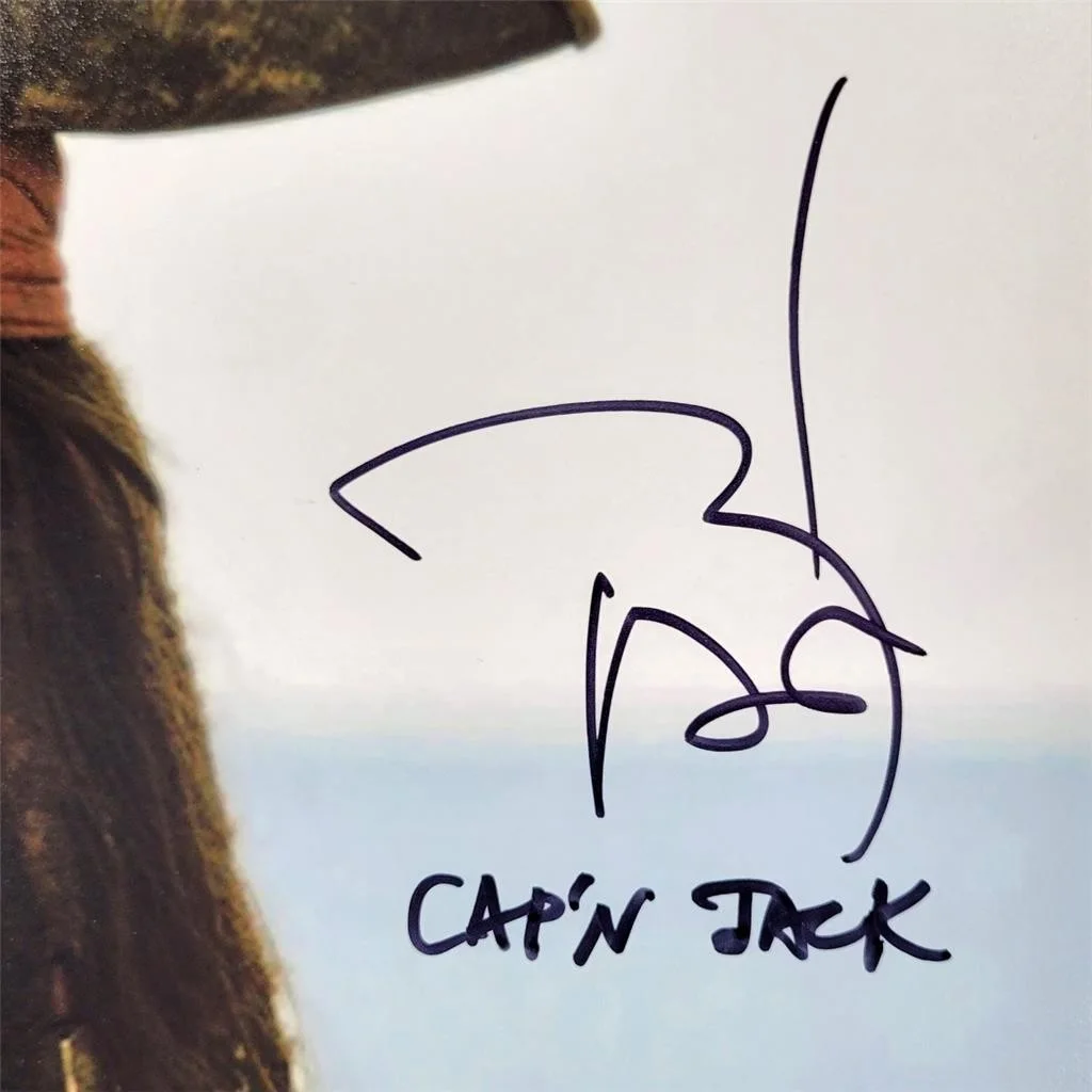 Johnny Depp — Johnny Depp signed "Captain Jack" Pirates of Carribbean 11x14 Photo PSA 10 Auto, изображение 2