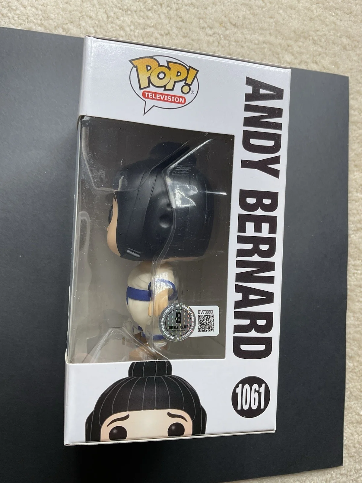 Ed Helms — Ed Helms Signed The Office Andy Bernard Funko Pop 1061 BAS Special Edition Funko, image 2