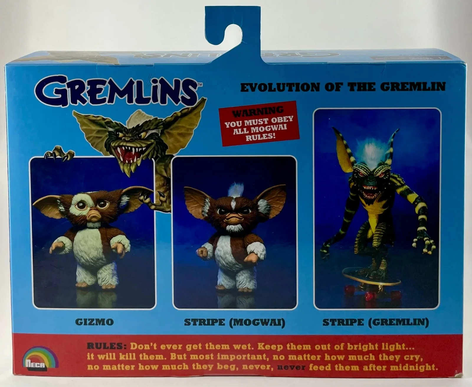 Joe Dante — Joe Dante Signed Gremlins Evolution Of The Gremlin NECA Figure 3 Pack JSA COA, image 4