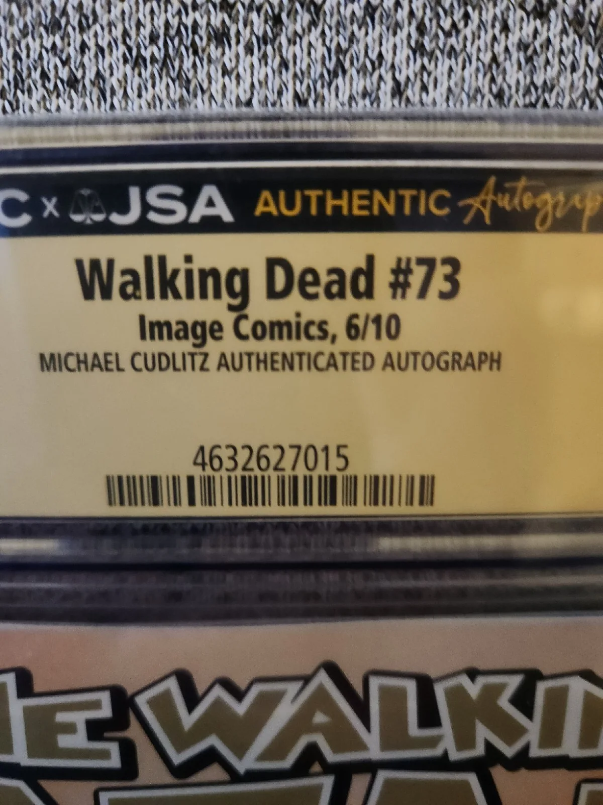 Michael Cudlitz — Walking Dead# 73 Signed By Michael Cudlitz"Abraham" CGC 9.2! Freshly Graded, image 2