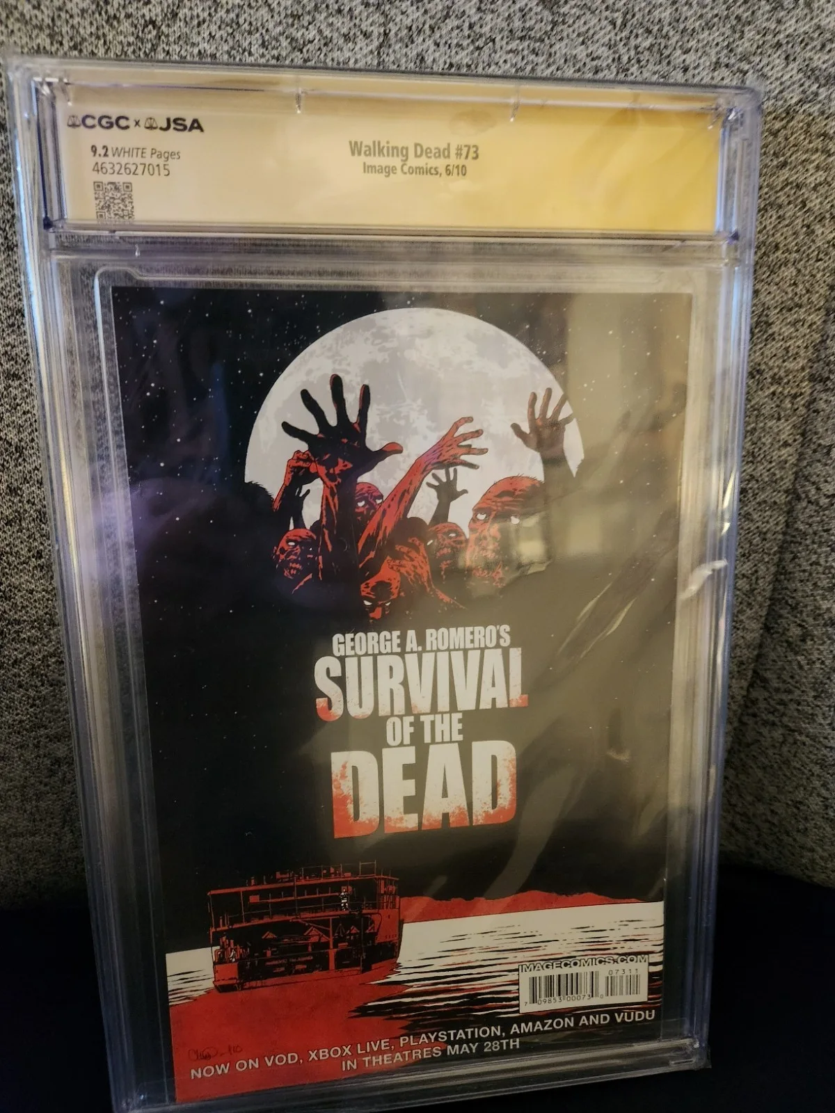 Michael Cudlitz — Walking Dead# 73 Signed By Michael Cudlitz"Abraham" CGC 9.2! Freshly Graded, image 5