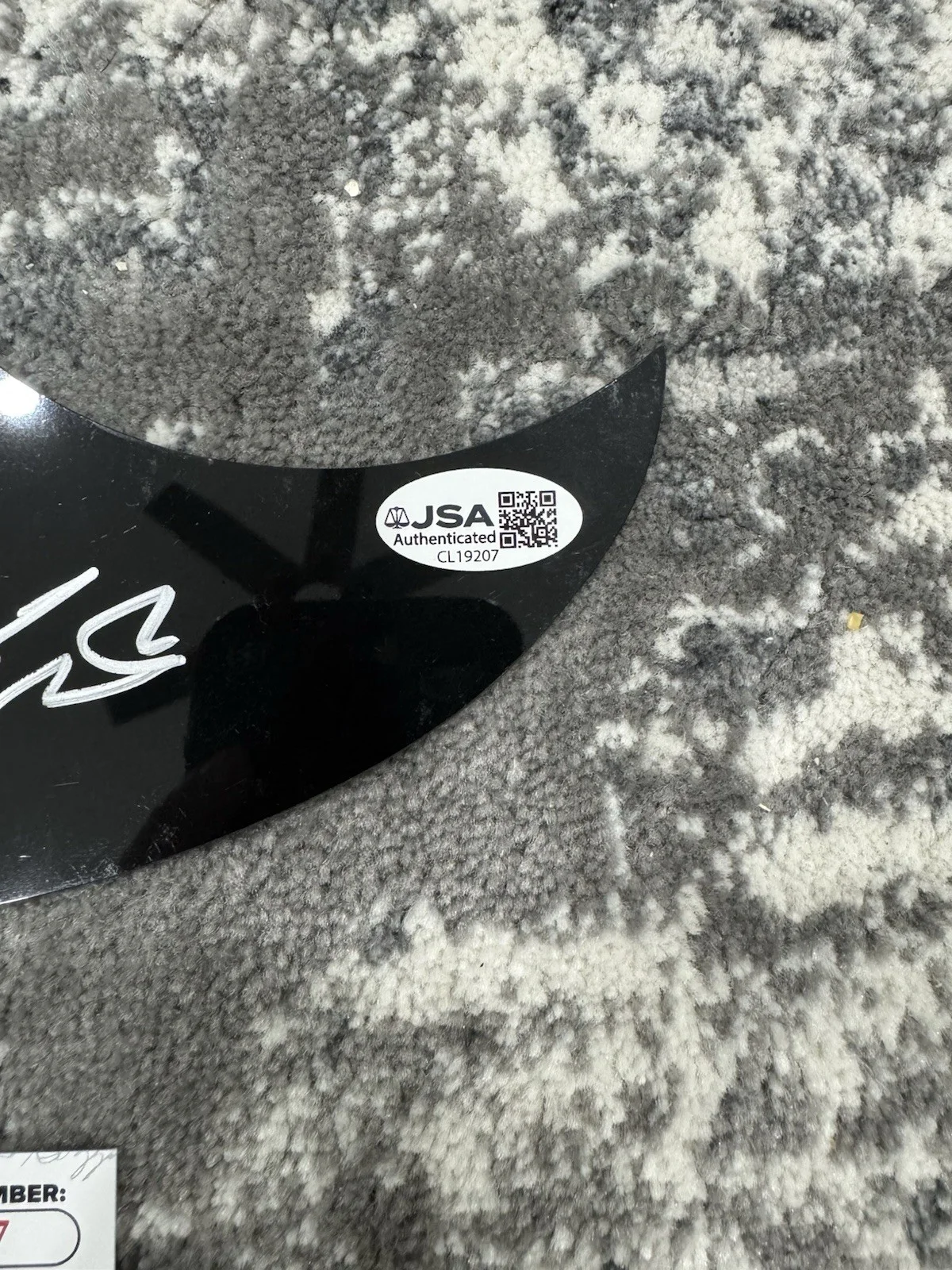 Bailey Zimmerman Signed Autographed Pick Guard Country Music Superstar JSA COA, image 2