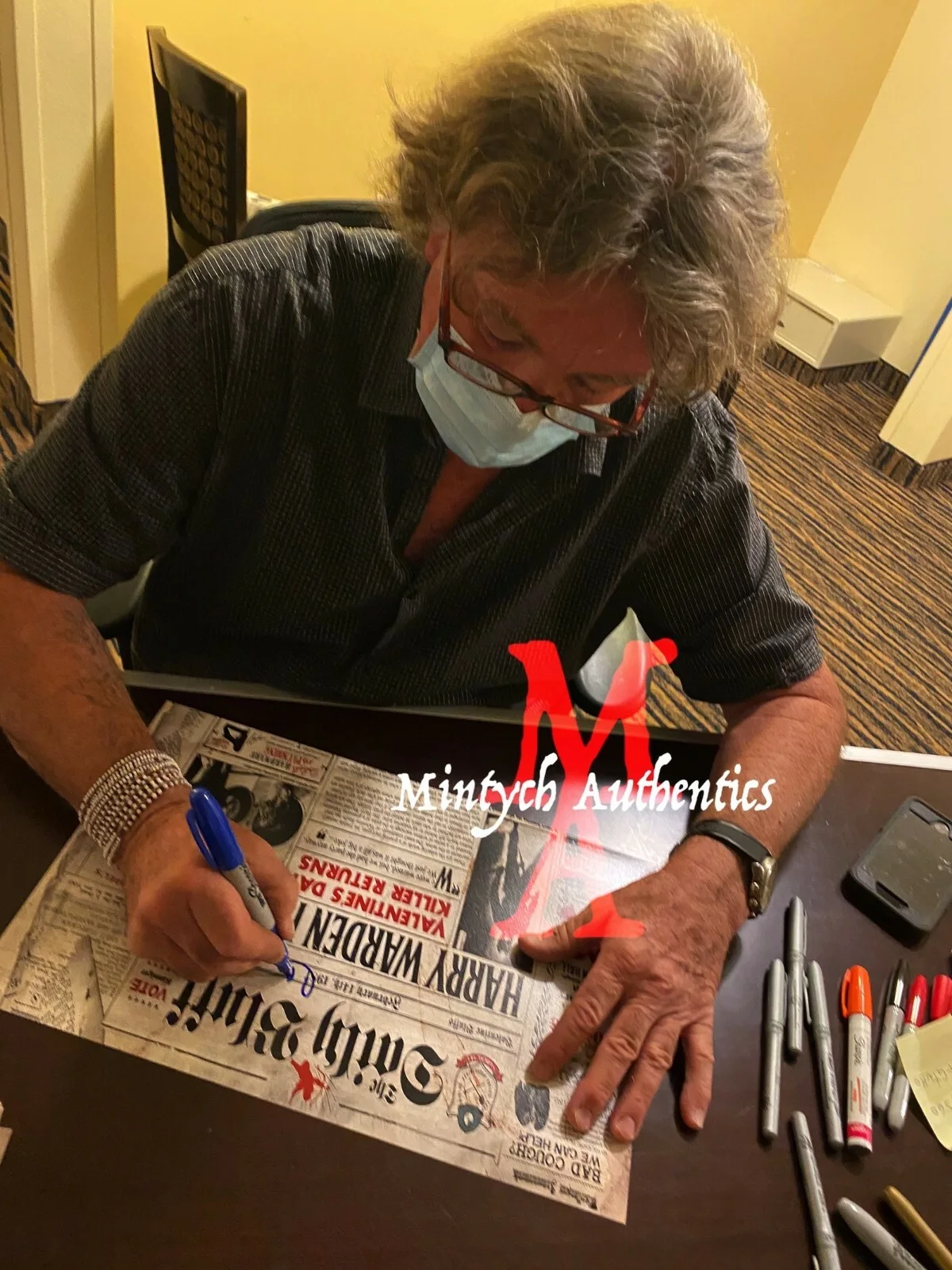 Peter Cowper — PETER COWPER MY BLOODY VALENTINE AUTOGRAPHED SIGNED 11x14 PHOTO! BECKETT COA!, изображение 3