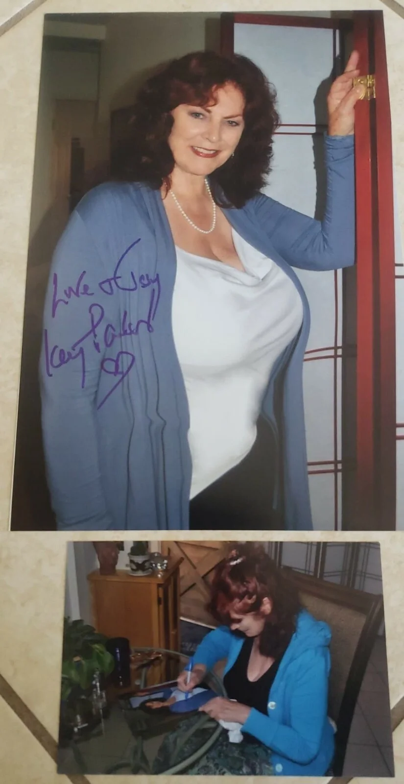 Kay Parker (ADULT Star of Taboo) Autographed 8x12 Photo w/Proof Pic, изображение 2