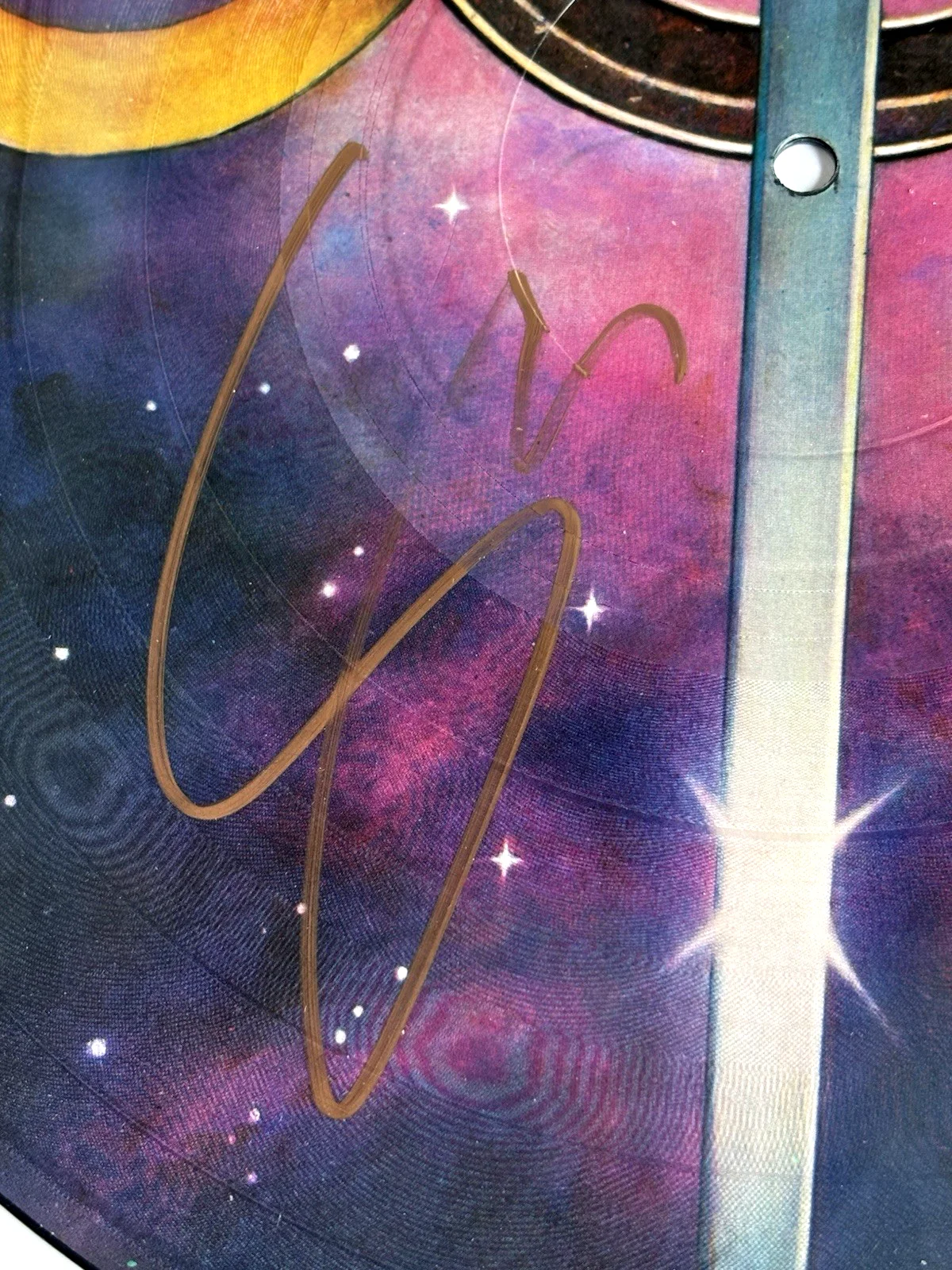 STEVE LUKATHER Signed TOTO SELF TITLED Vinyl LP Picture Disc Album PSA DNA COA, изображение 3