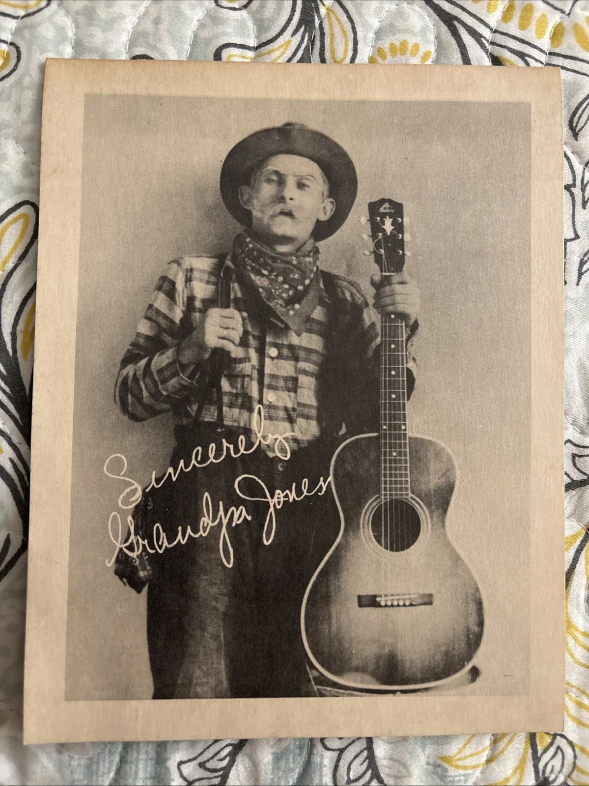 LOT OF 3 GRANDPA JONES: Harmonies of the Hill Country Songbook 1938 & Promo Pics, изображение 4