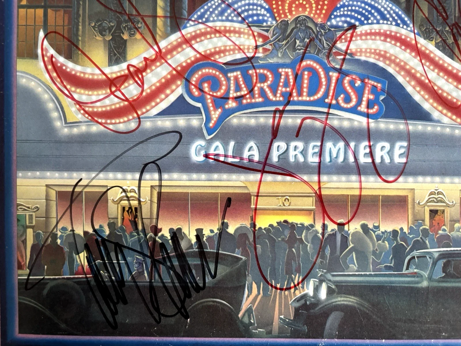 STYX Signed PARADISE Vinyl RECORD x4 JSA COA DENNIS DeYOUNG Tommy Shaw JY Chuck, изображение 3