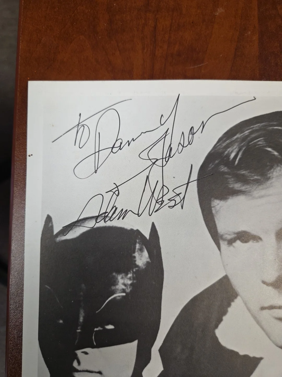 Adam West — Adam West Signed 8x10 Black & White Vintage Batman Promo Photo, image 2