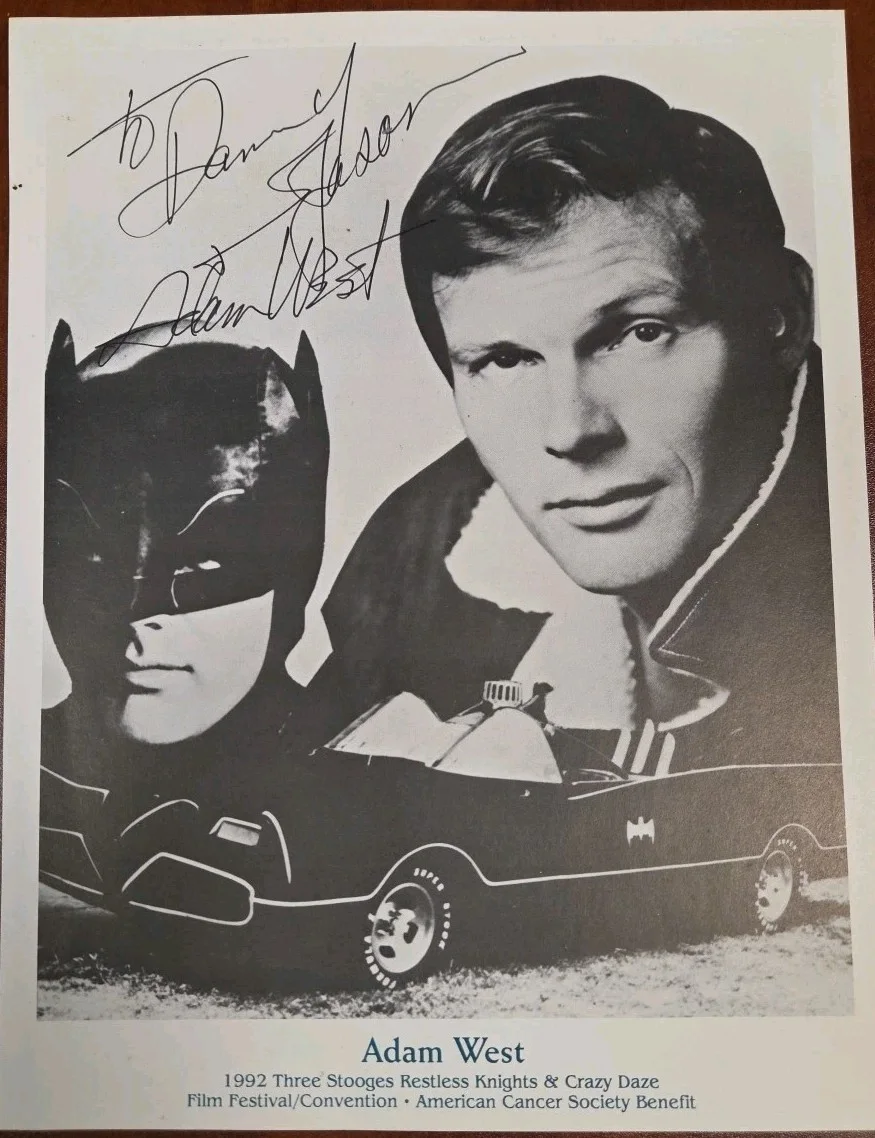 Adam West — Adam West Signed 8x10 Black & White Vintage Batman Promo Photo, image 3