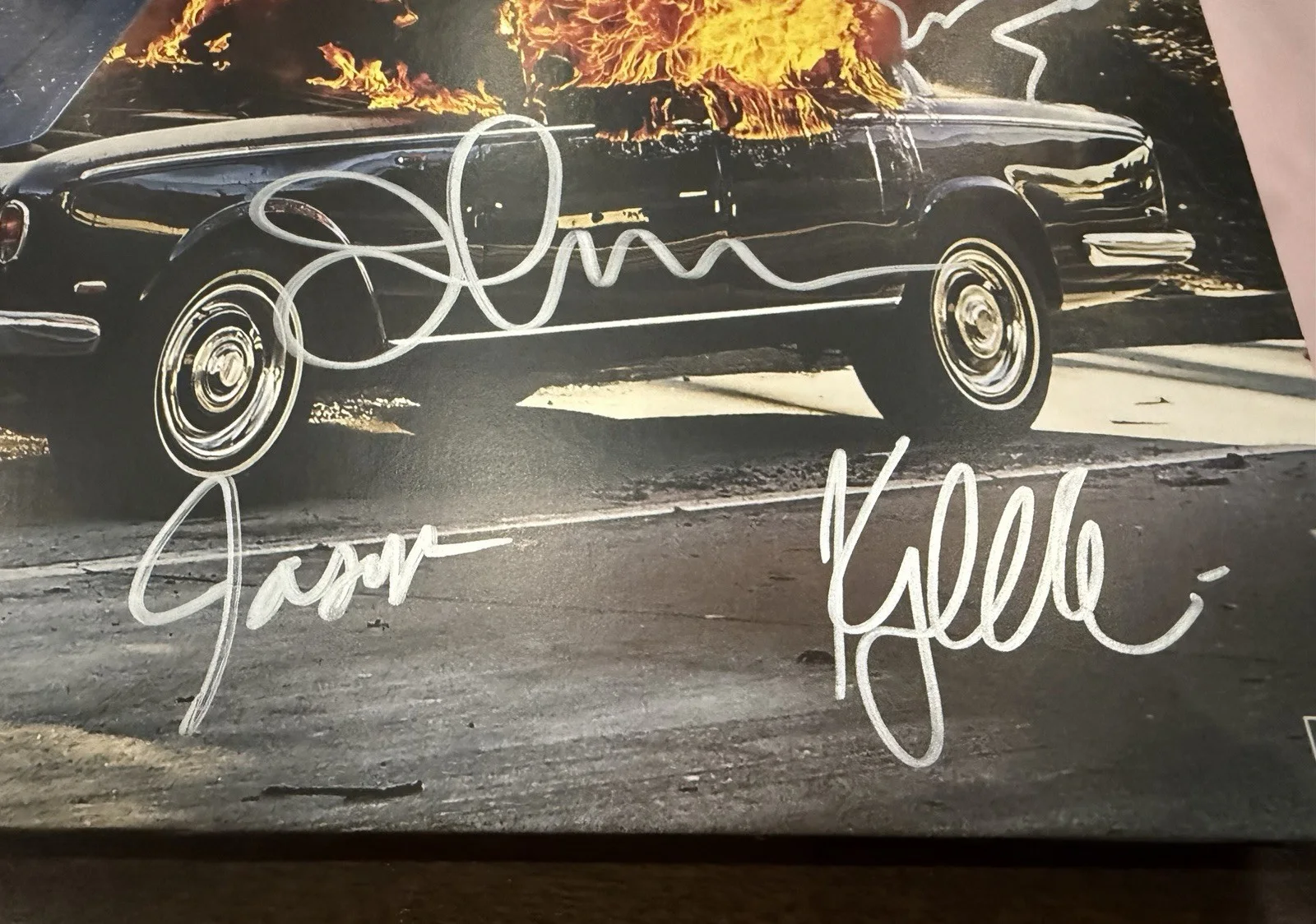 Portugal The Man SIGNED Woodstock Vinyl LP Pink Autographed Record 2017 Ltd 3000, изображение 4
