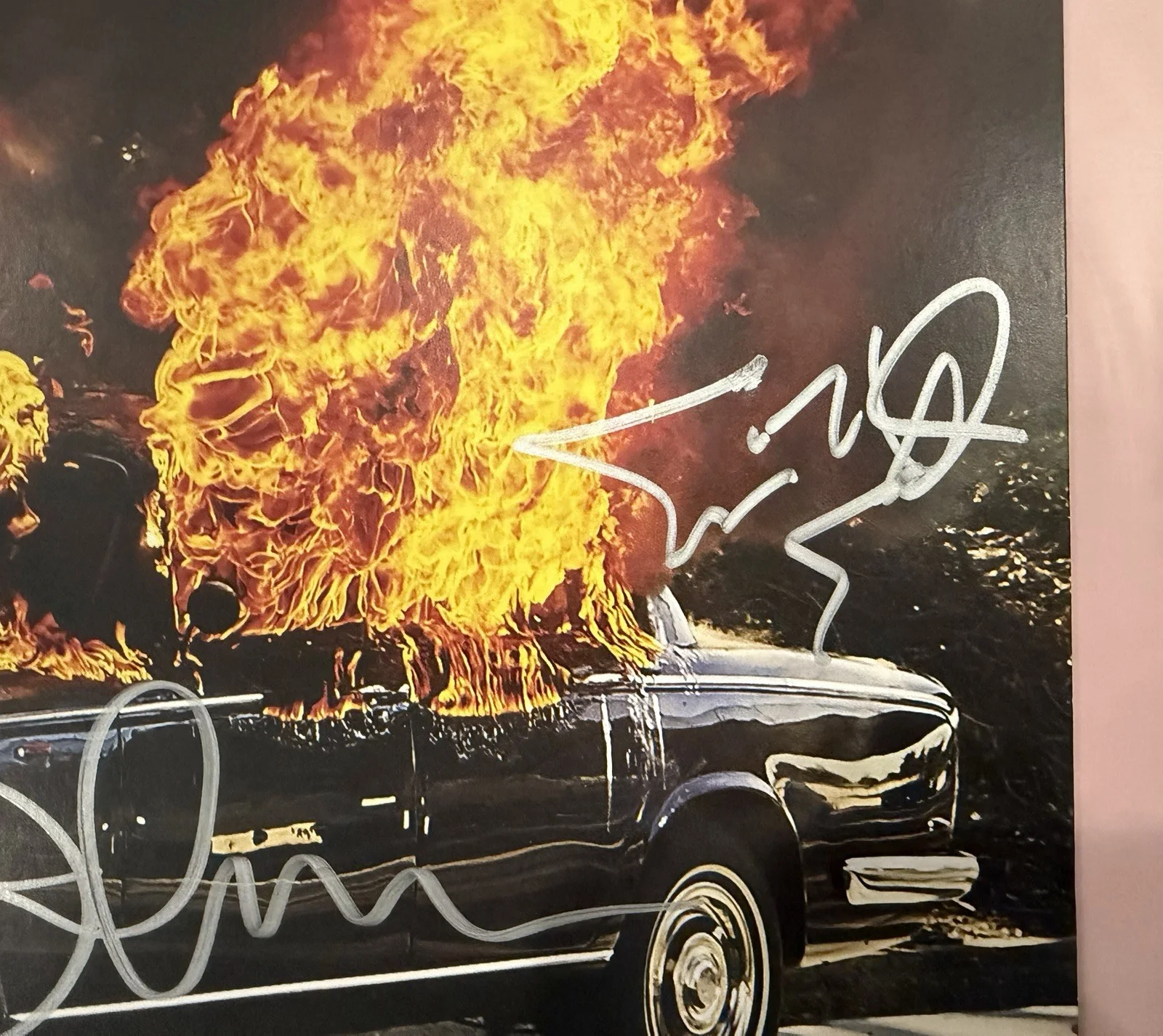 Portugal The Man SIGNED Woodstock Vinyl LP Pink Autographed Record 2017 Ltd 3000, изображение 5