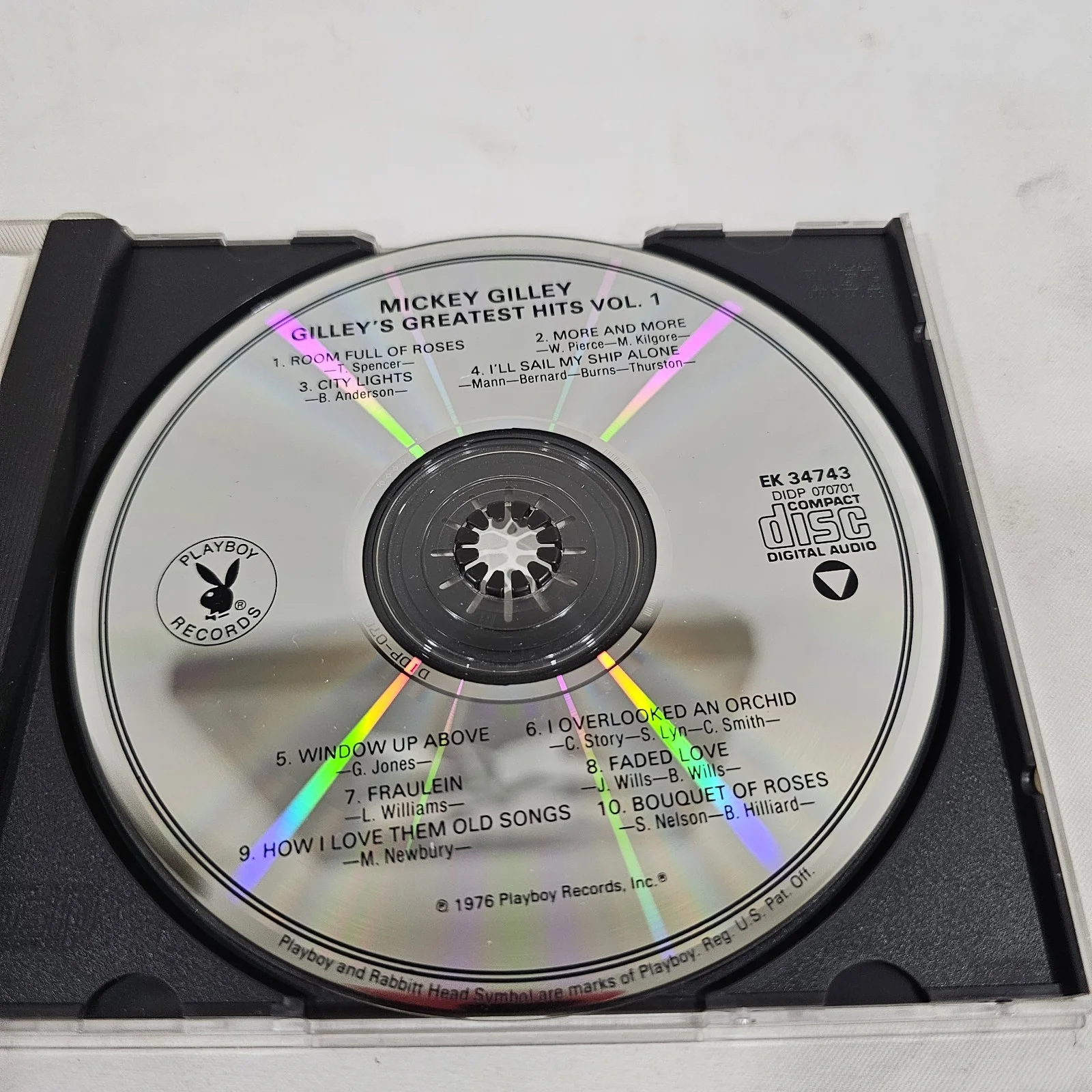 Mickey Gilley Signed Cd "Gilley's Greatest Hits Vol.1", image 3