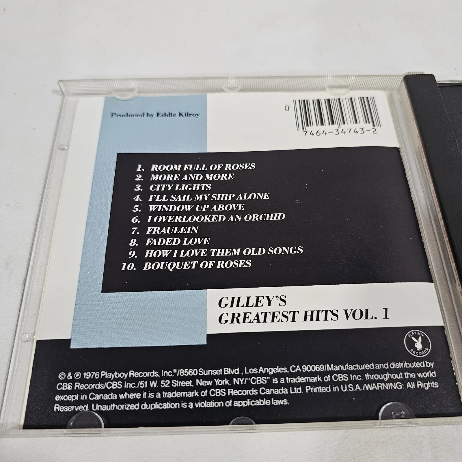 Mickey Gilley Signed Cd "Gilley's Greatest Hits Vol.1", image 4