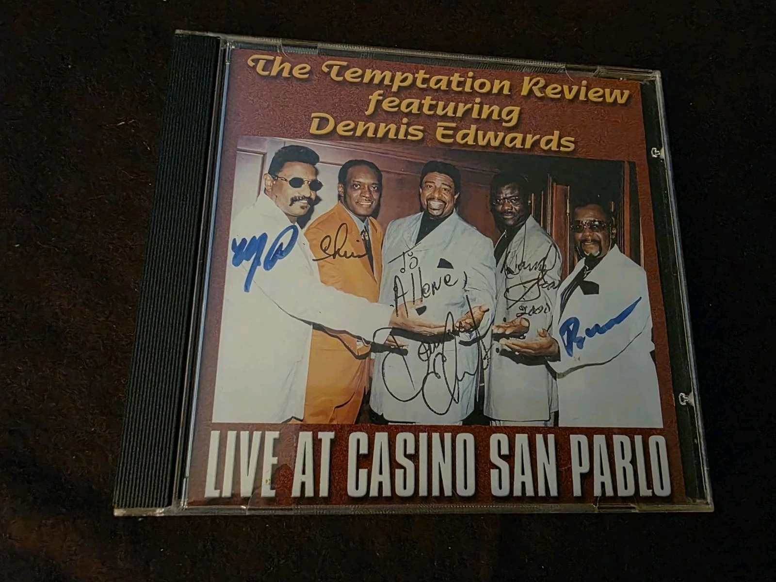 "The Temptation Review" Dennis Edwards & Group autographed CD, image 4
