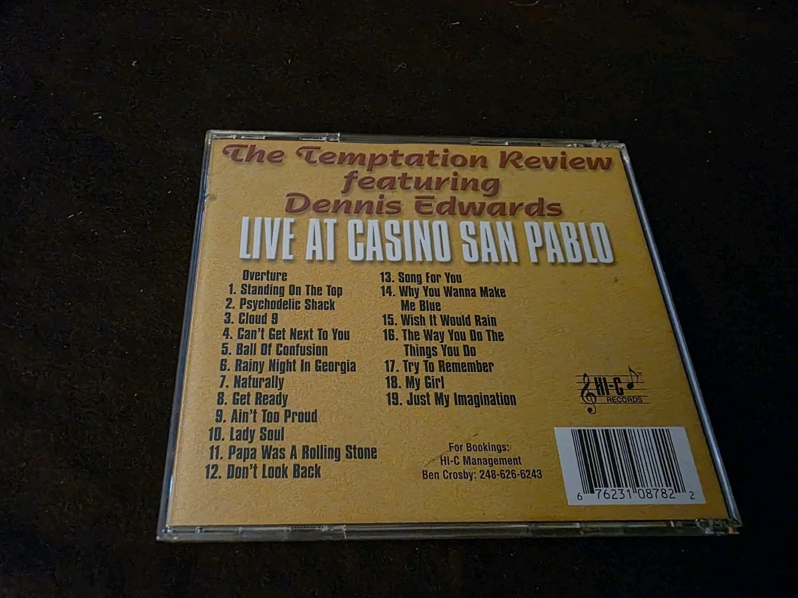 "The Temptation Review" Dennis Edwards & Group autographed CD, image 5