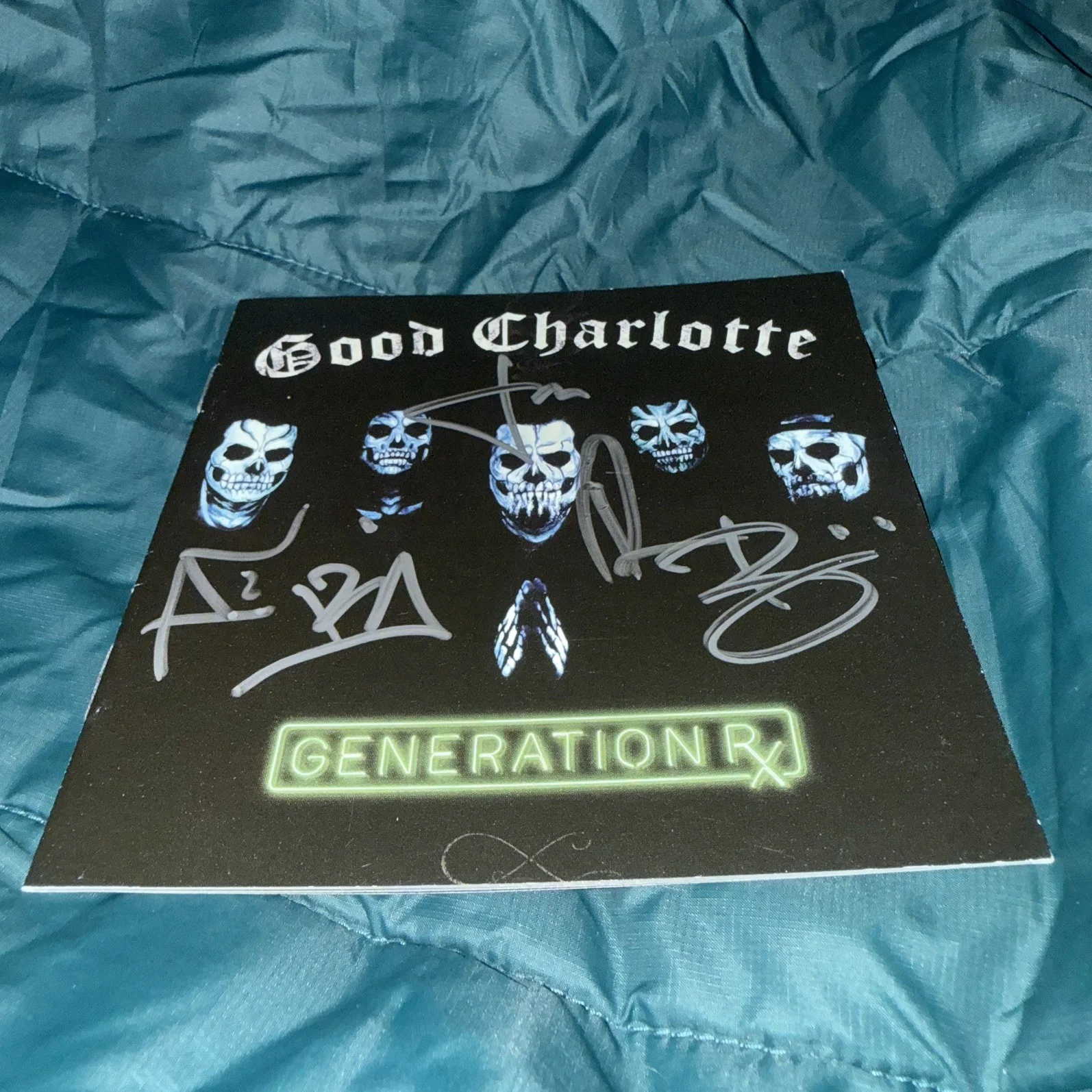 Good Charlotte Generation Rx Signed Cd Sleeve No Cd, image 2