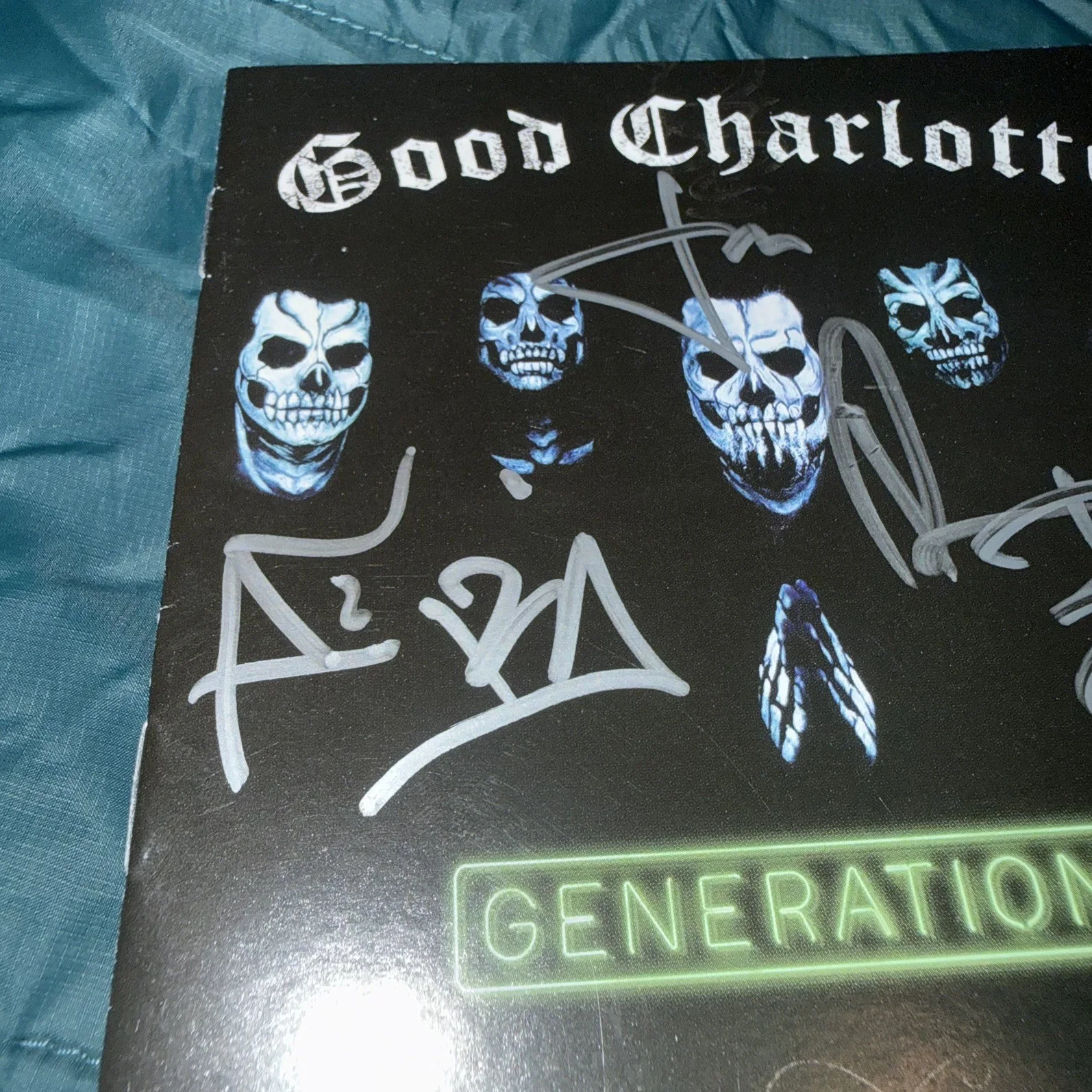 Good Charlotte Generation Rx Signed Cd Sleeve No Cd, image 3