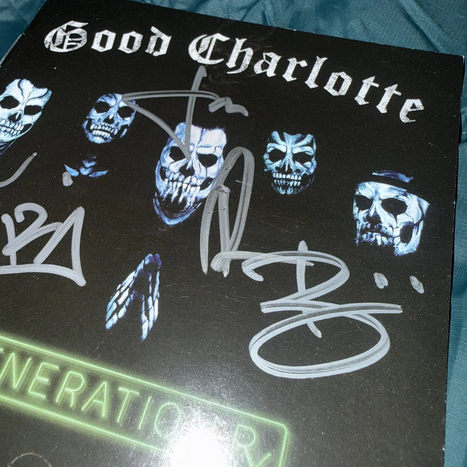 Good Charlotte Generation Rx Signed Cd Sleeve No Cd, image 4