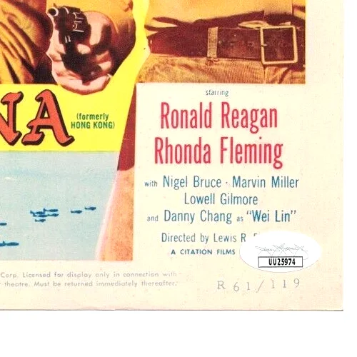 Rhonda Fleming — RHONDA FLEMING JSA Autographed 11X14 LC Ronald Reagan Film Noir FREE SHIP no PSA, изображение 3