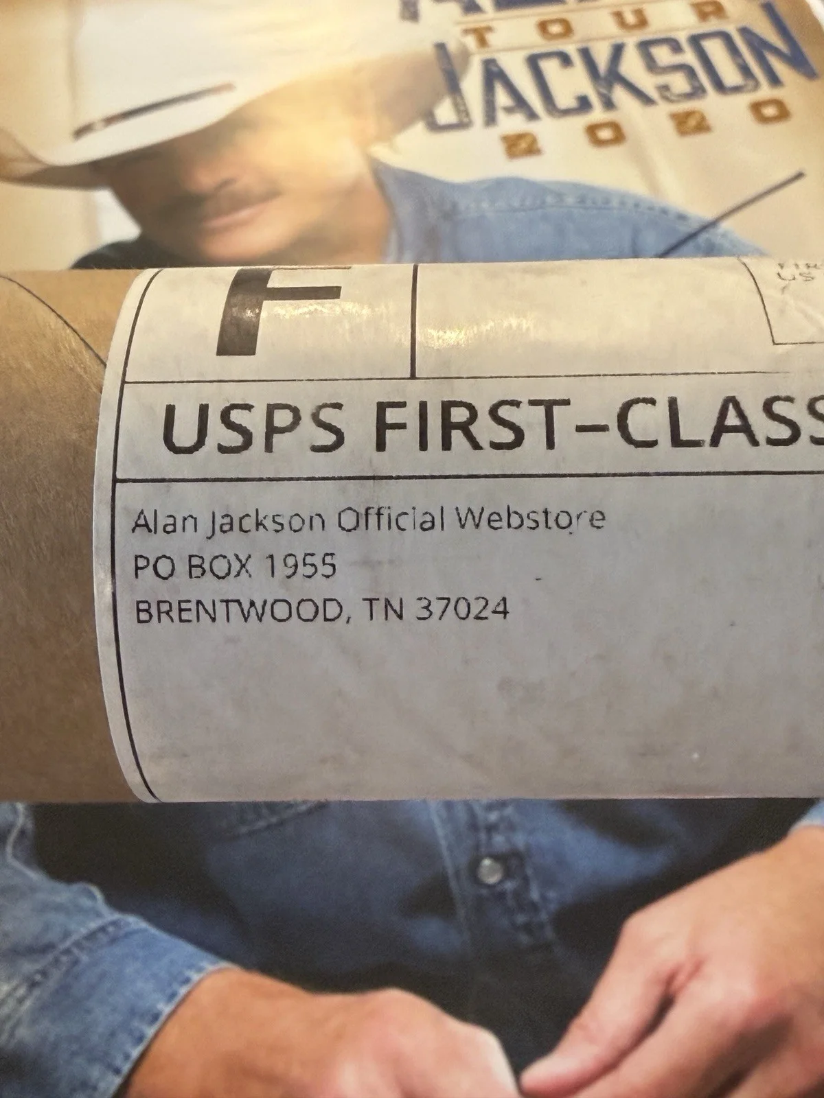 Alan Jackson Autographed 2020 Tour Poster, image 3