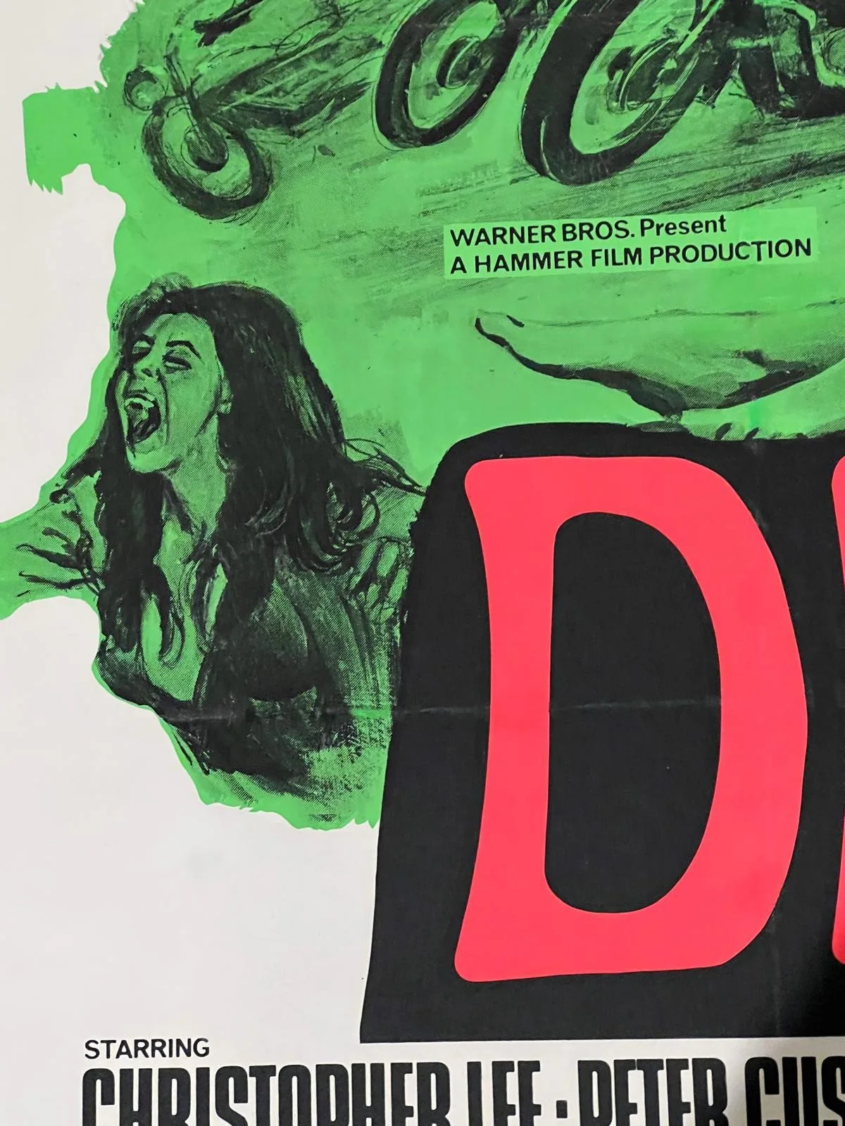 The Satanic Rites Of Dracula Original UK Quad Film Poster 1973 LINEN BACKED cert, изображение 4