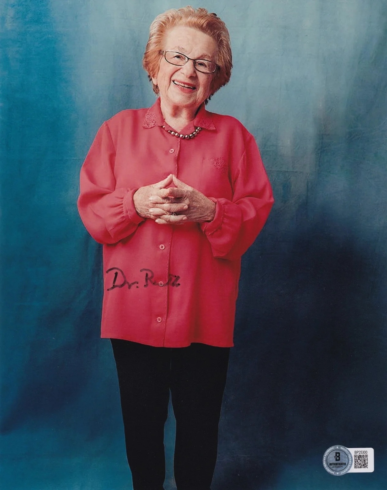 Dr. Ruth Westheimer — Dr. Ruth Westheimer Signed 8x10 Photo BAS COA Sexually Speaking Picture Auto 300