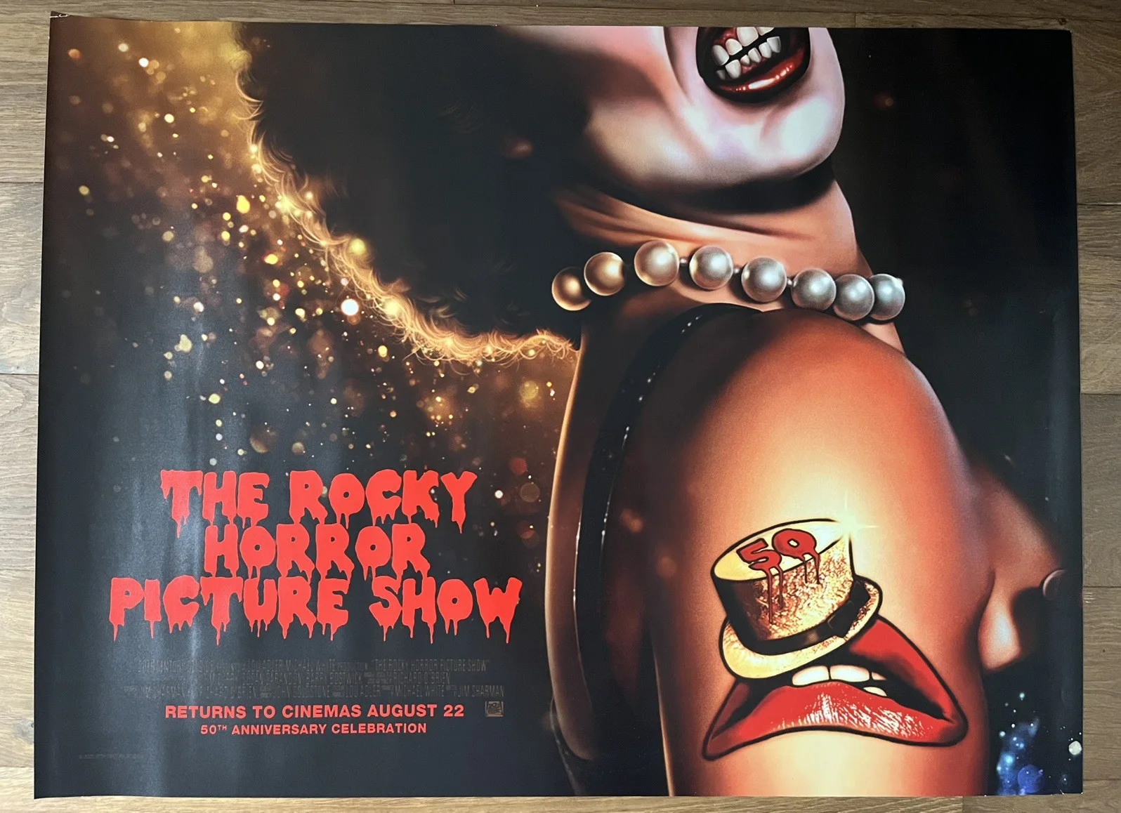 The Rocky Horror Picture Show 50th Anniversary Original UK Quad Cinema Poster, изображение 2
