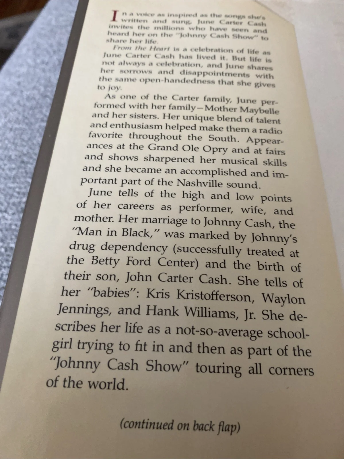 June Carter Cash Signed Fron The Heart, изображение 4