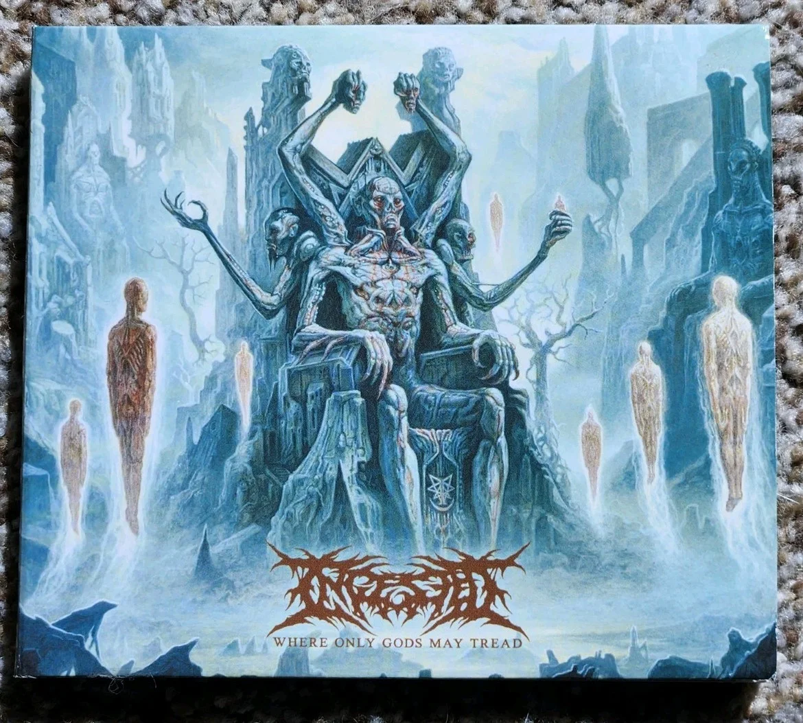 INGESTED BAND SIGNED WHERE ONLY GODS MAY TREAD CD Digipak ALBUM Digi AUTOGRAPHED, image 2