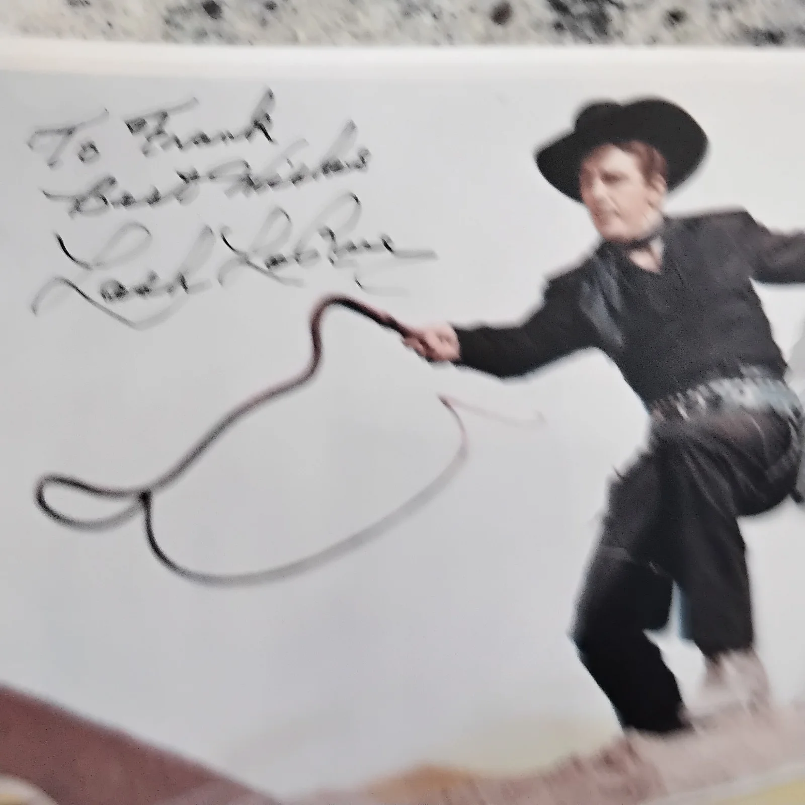 Lash LaRue SIGNED Photo TV Movie Actor King of Bullwhip Westerns Billy The Kid, изображение 3